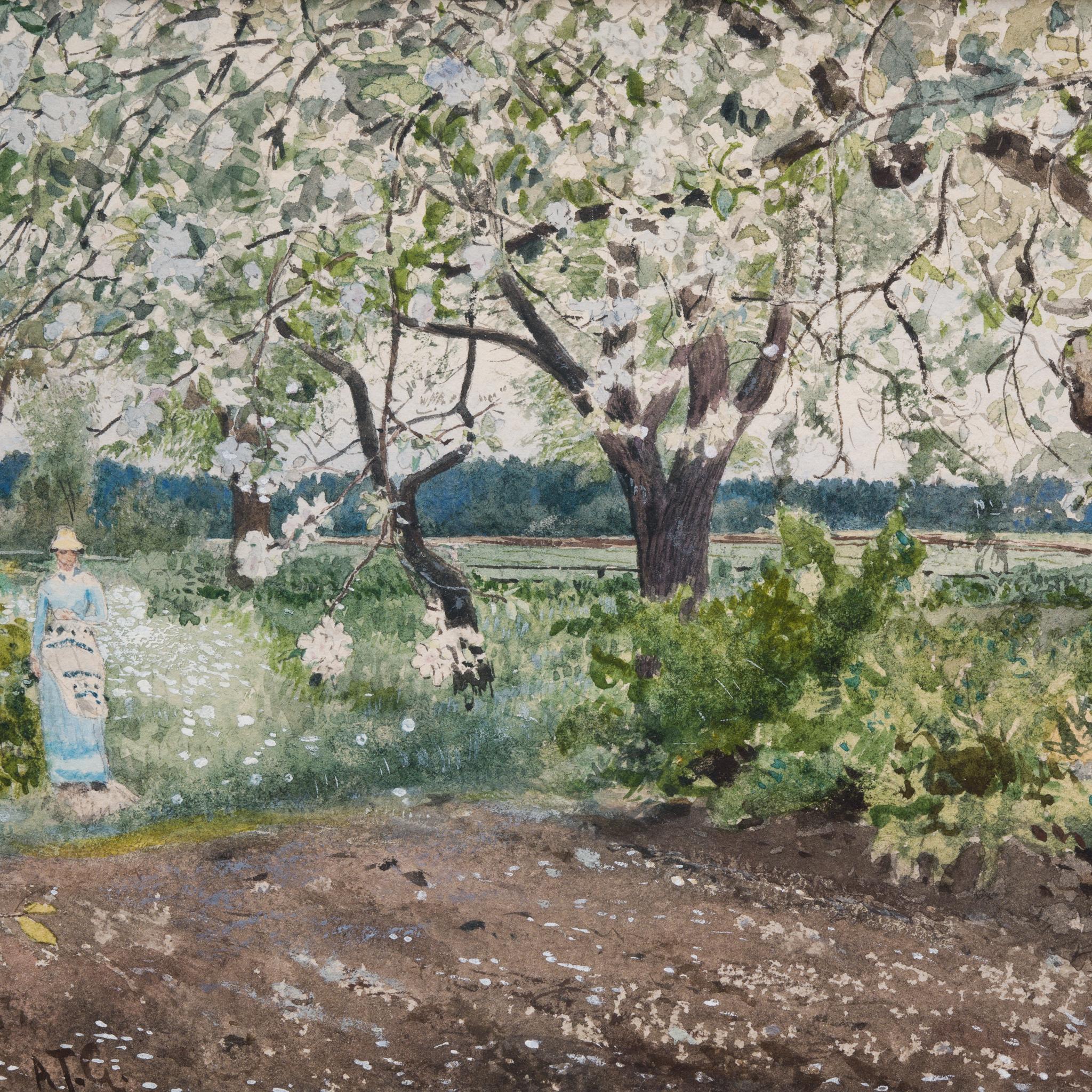 Nos complace presentar una impresionante acuarela del artista sueco Albert Theodor Gellerstedt. Esta obra de arte, titulada 