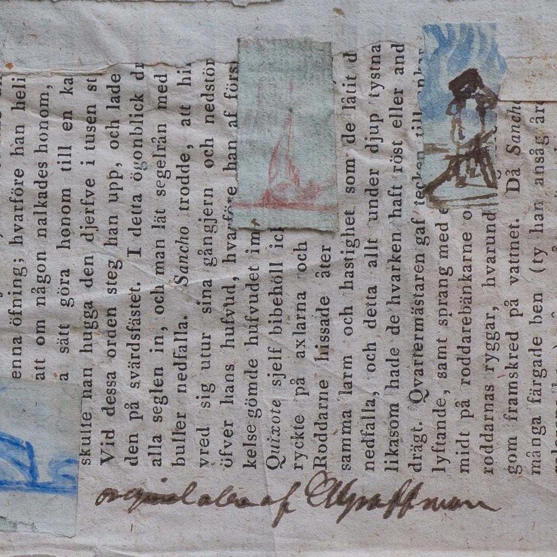 Eleven drawings of various subjects mounted on a printed sheet For Sale 3
