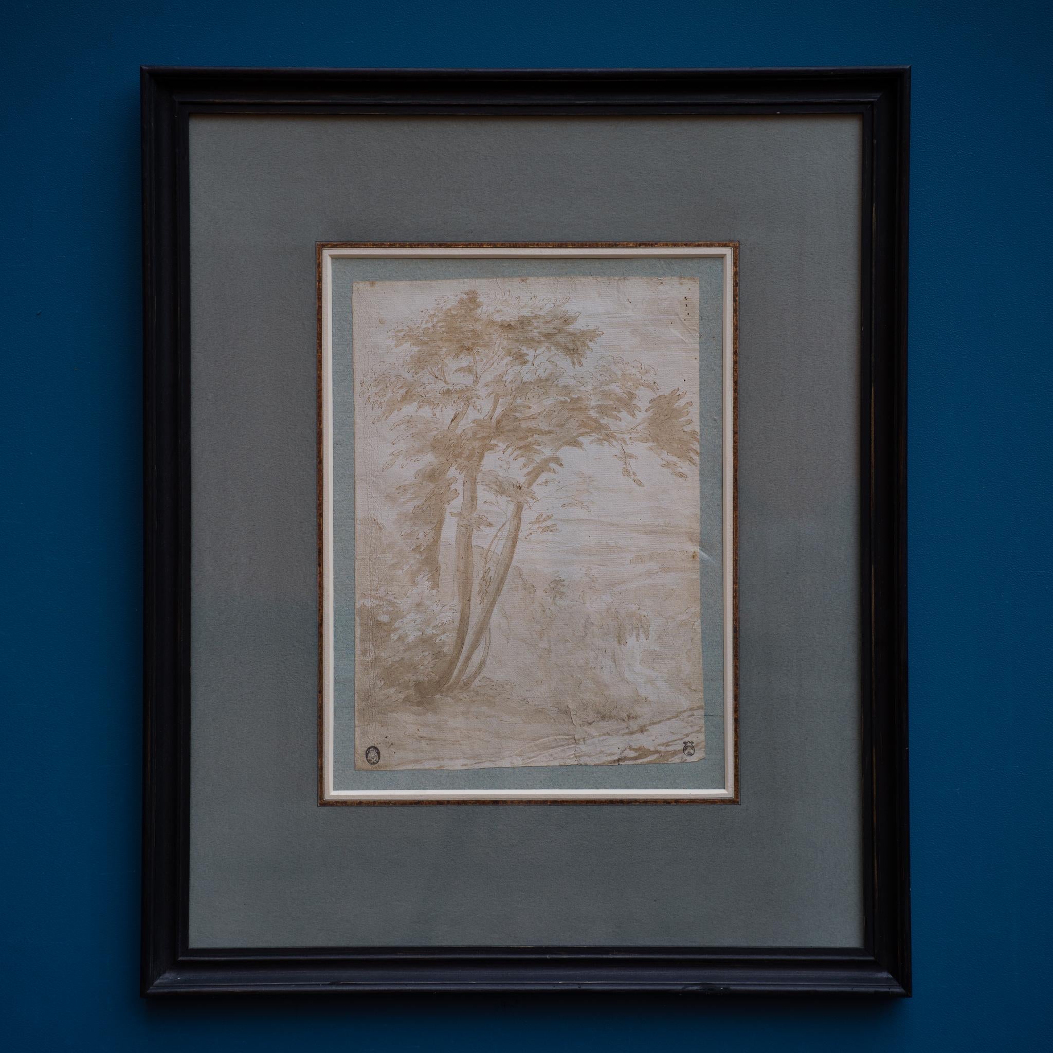 Eine umfangreiche Landschaft mit Bäumen aus der Kollektion De La Gardie und Sparre (Alte Meister), Art, von Dutch or Flemish School