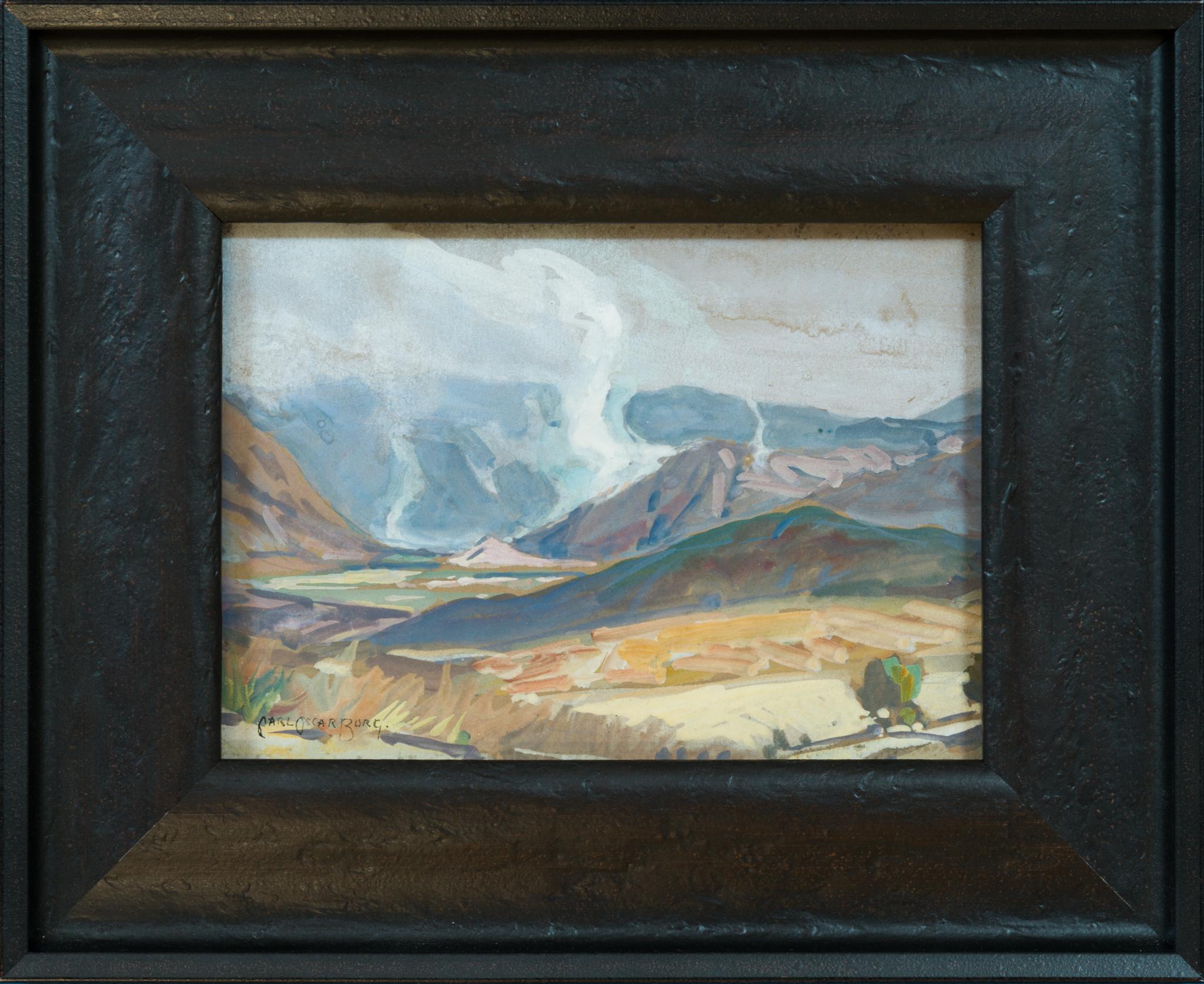 Paesaggio dell'Arizona - Cieli drammatici e luce del deserto di Carl Oscar Borg in vendita 4