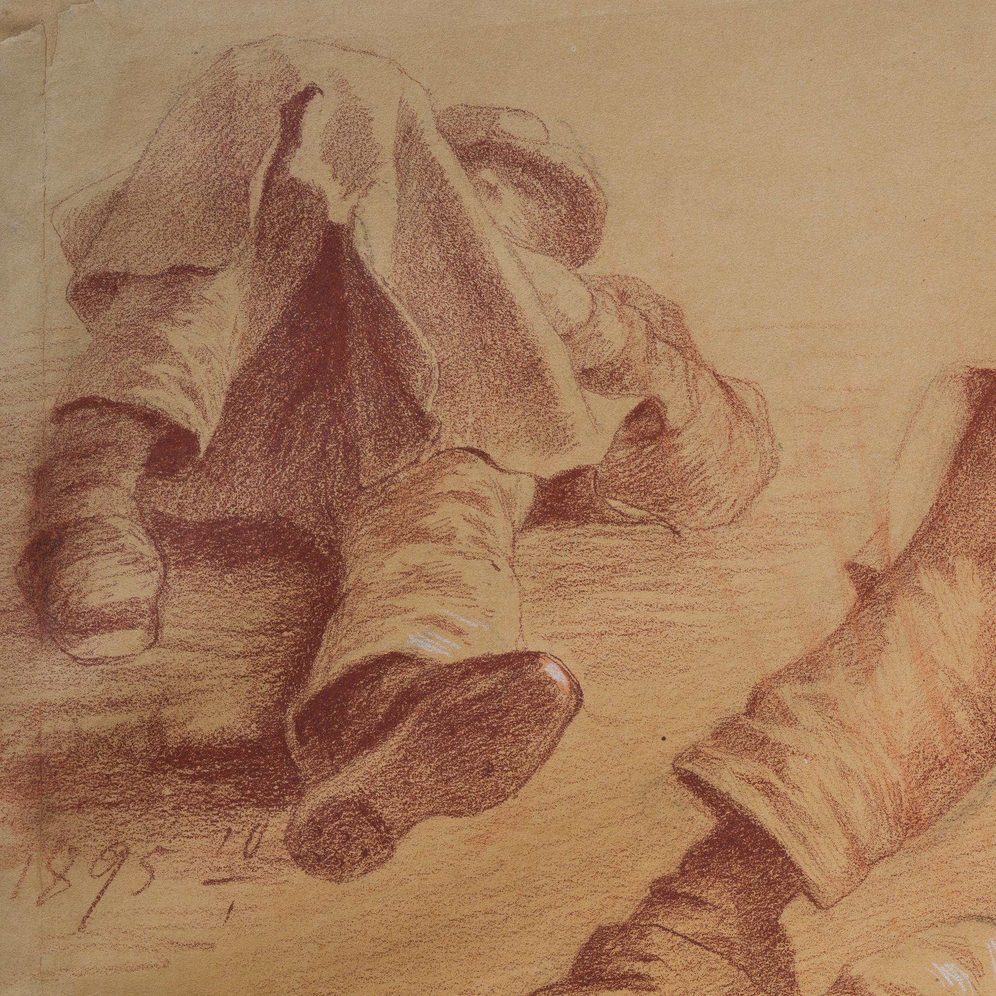 Jeunesse endormie, 1895 - Premières études académiques de Paul Ehrenberg, âgé de 19 ans en vente 3