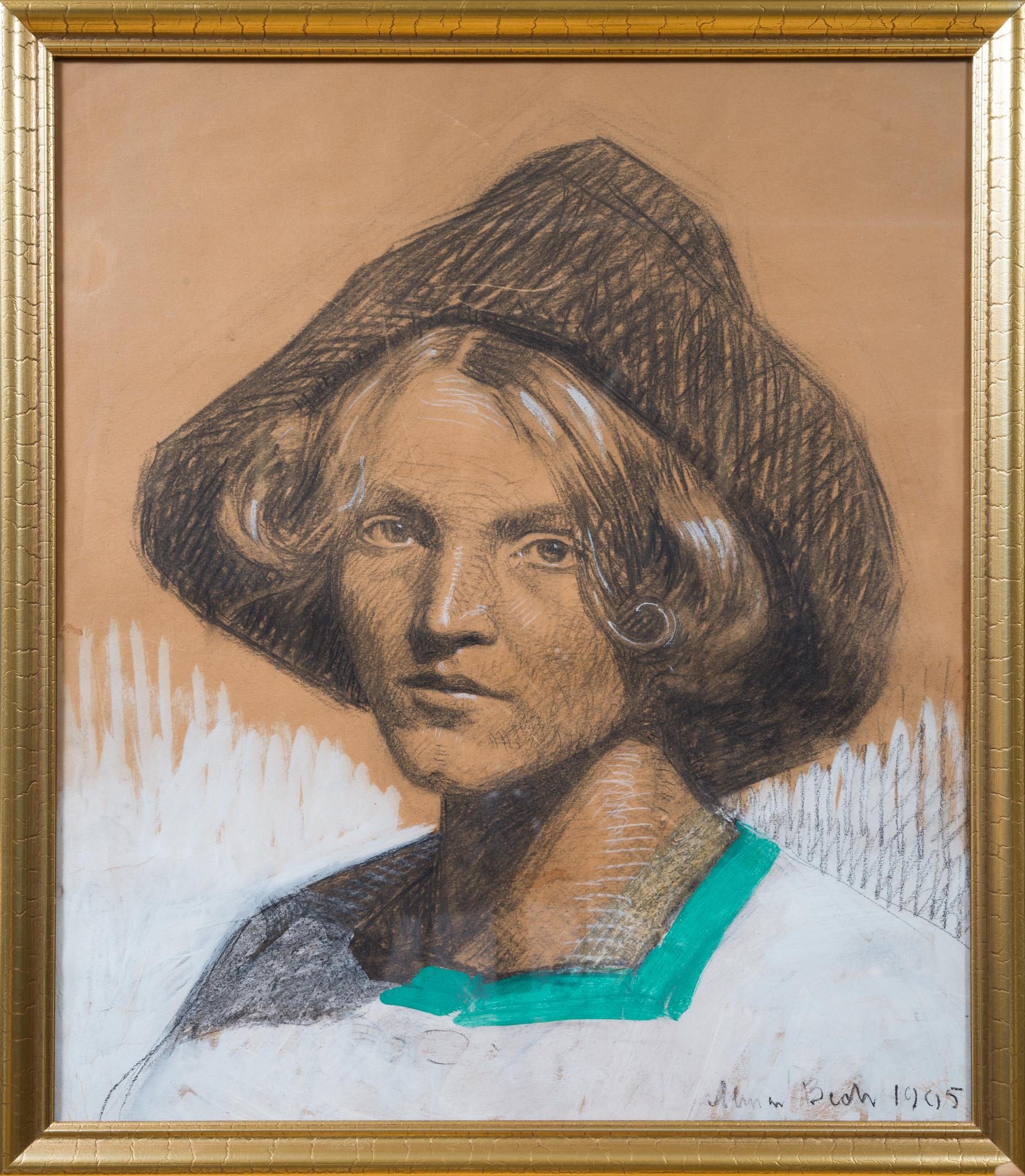 Ritratto di giovane donna con cappello, 1905 in vendita 4