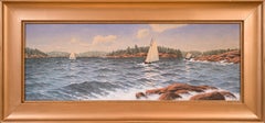 Archipelago Landscape With Sailboats, Watercolor on Paper, 1909