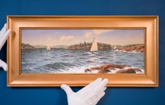 Archipelago Landscape With Sailboats, Watercolor on Paper, 1909