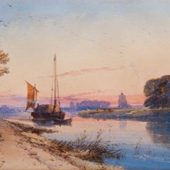 Evening on the Thames, near Bray, 1855