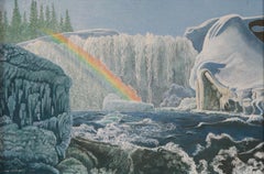 Frozen Waterfall with Rainbow, 1976