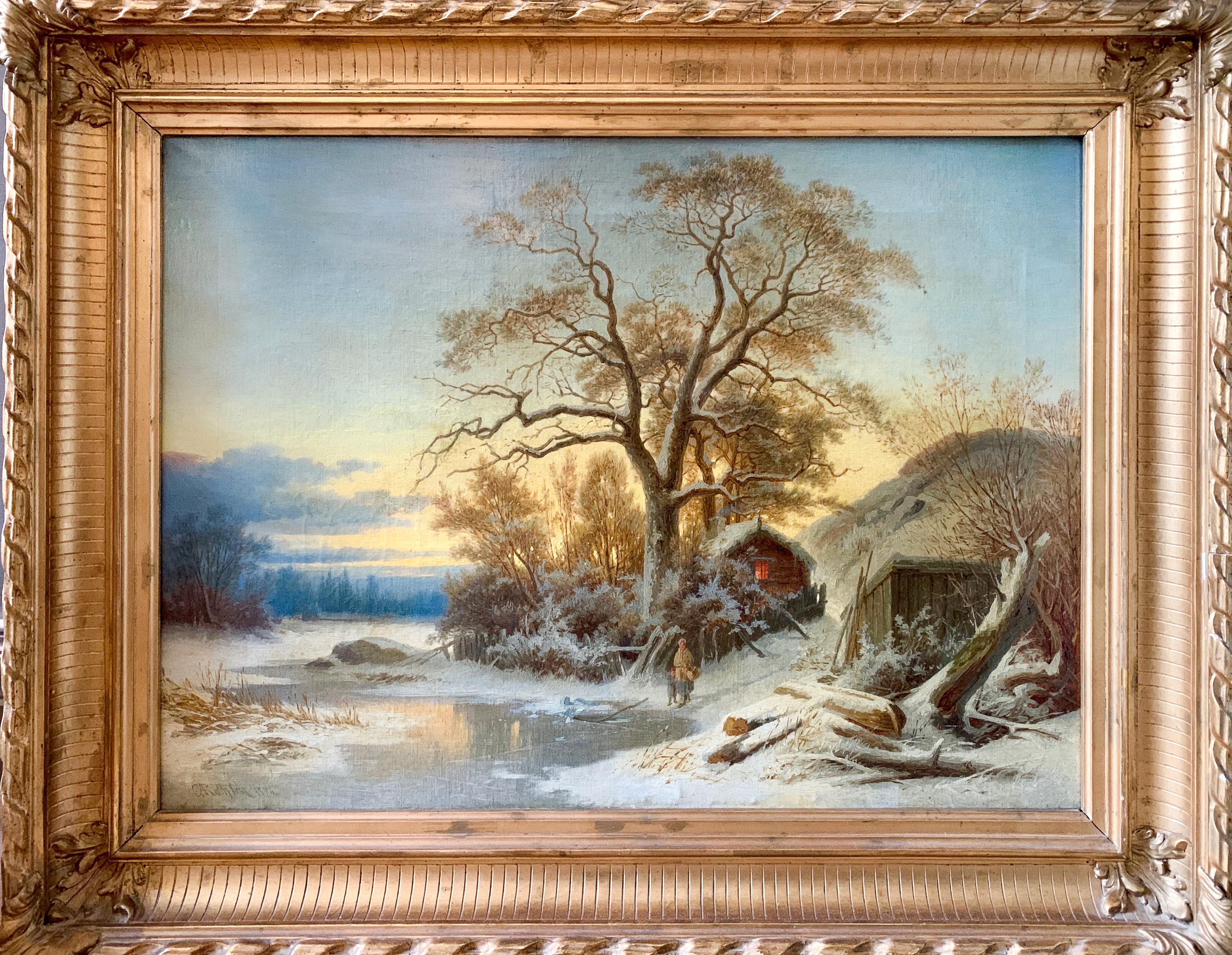 winter paintings on canvas