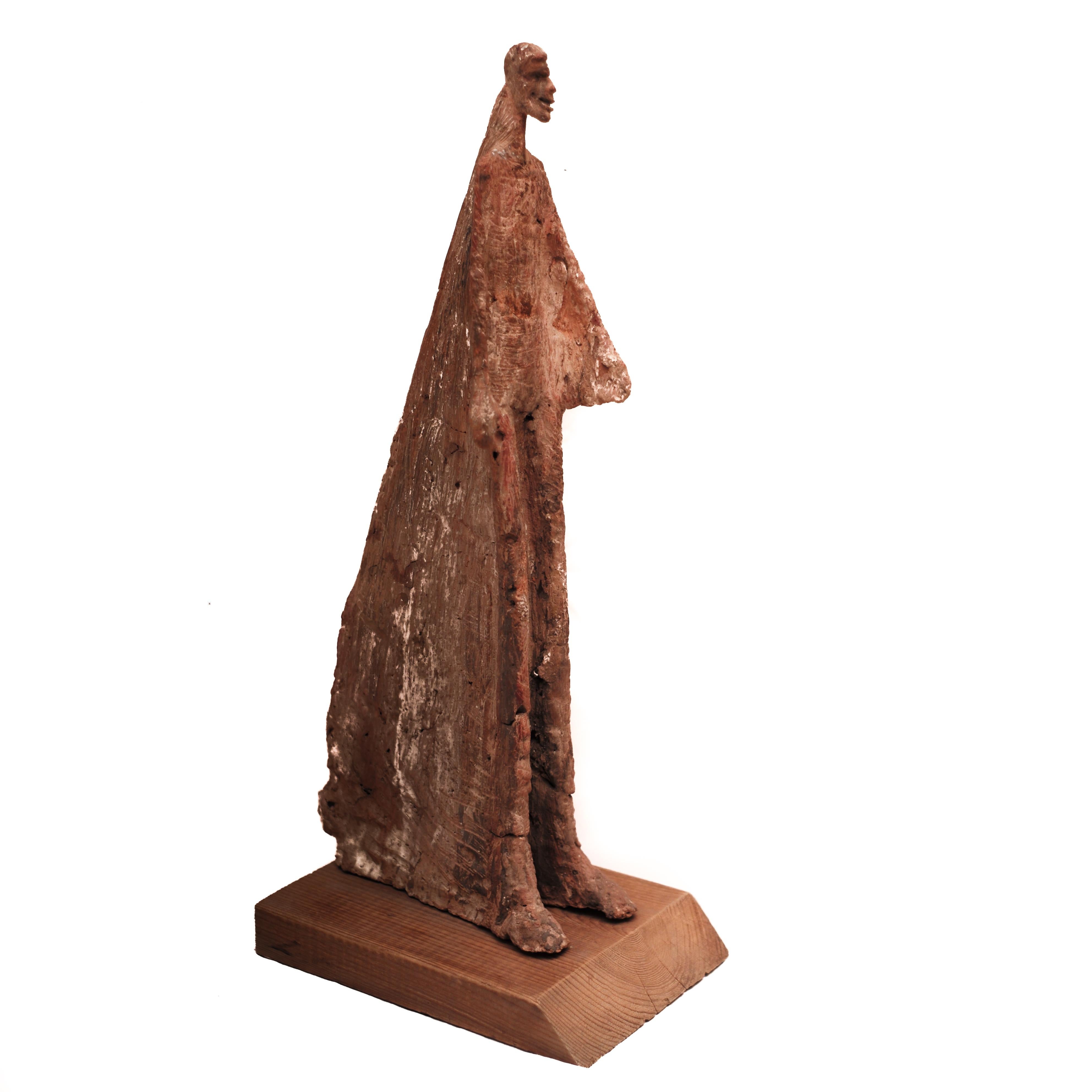 Terracotta Sculpture by Evert Lindfors, Sweden, Similarities with A.Giacometti