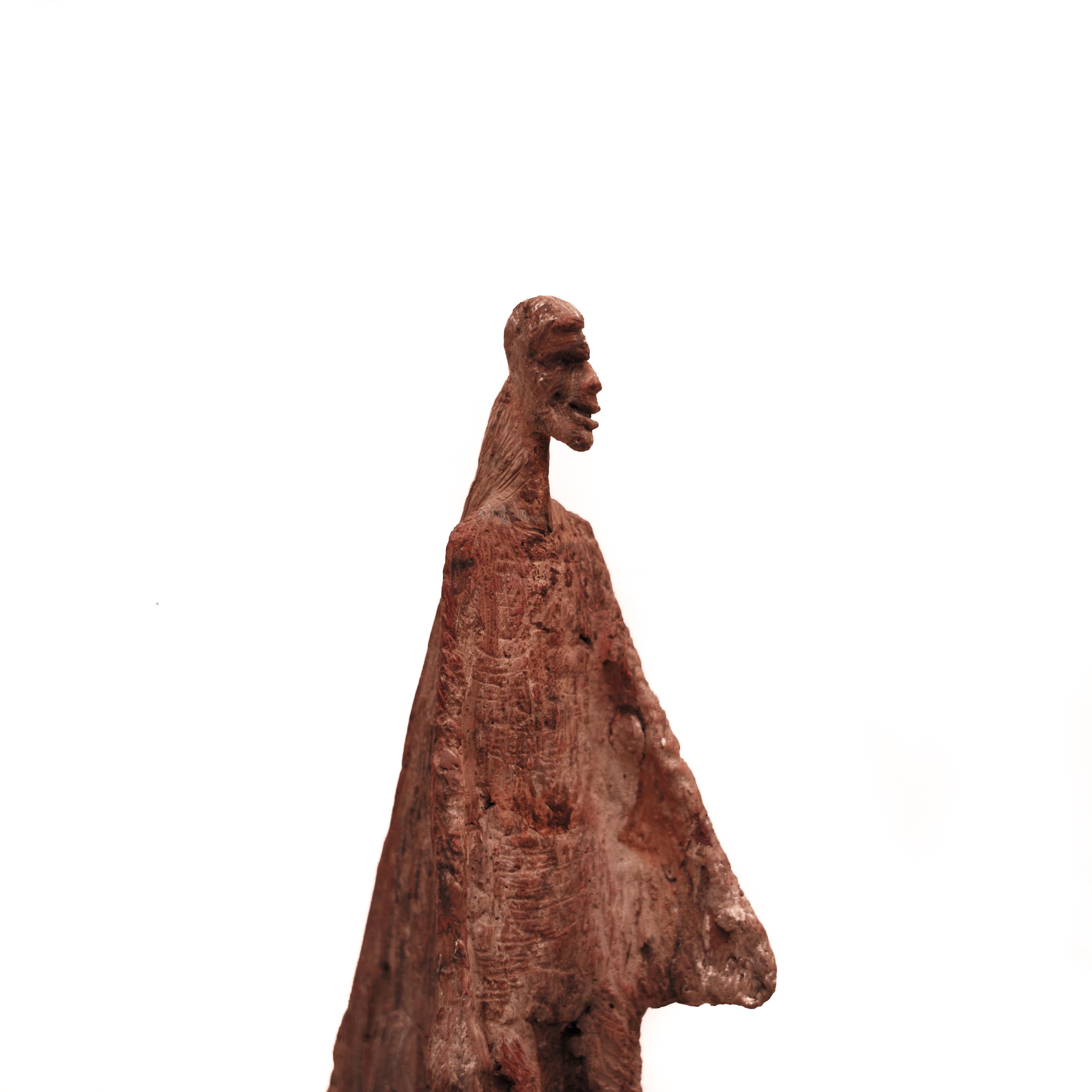 Terracotta Sculpture by Evert Lindfors, Sweden, Similarities with A.Giacometti For Sale 1