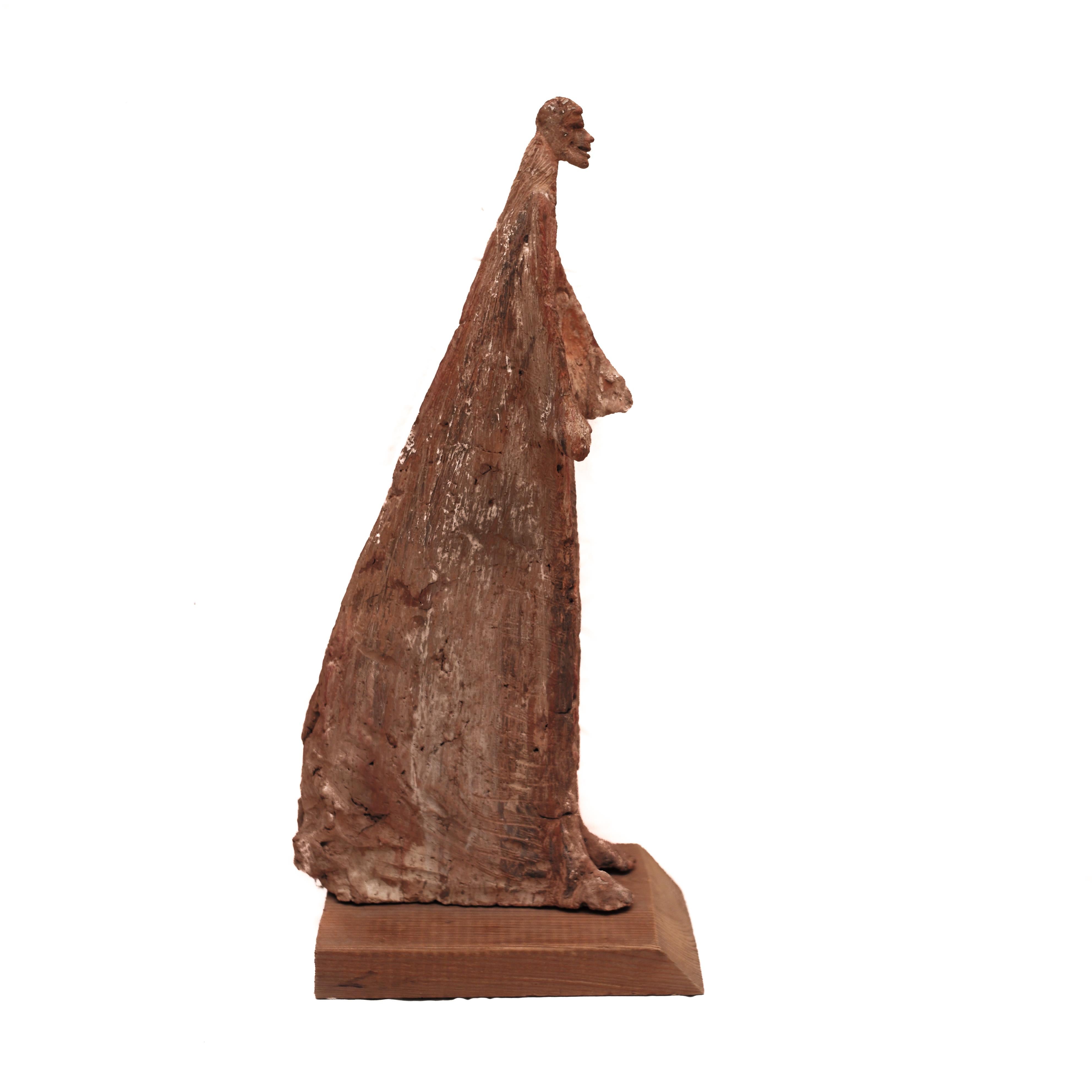 Terracotta Sculpture by Evert Lindfors, Sweden, Similarities with A.Giacometti For Sale 2