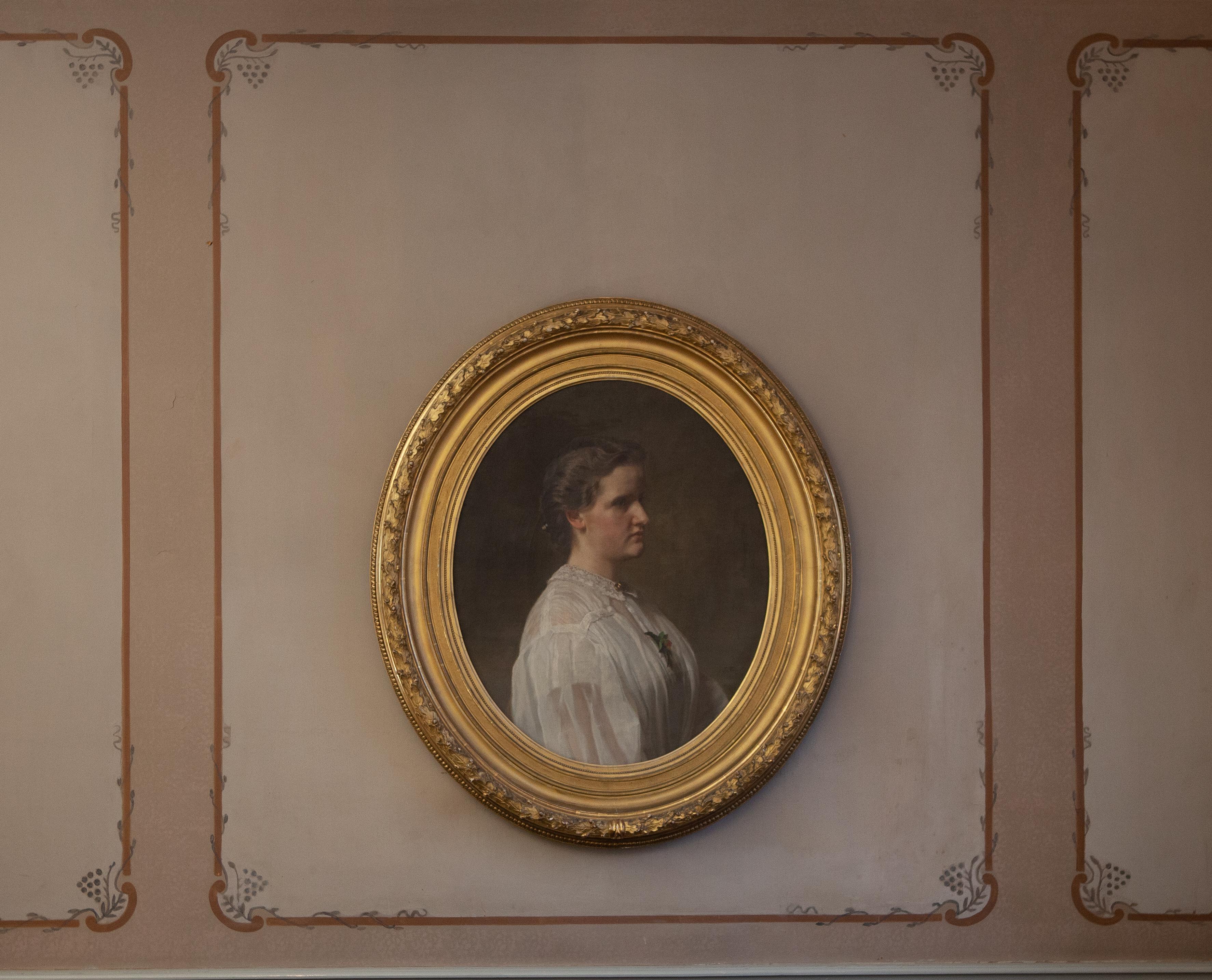 Ritratto di Alice Ritter di Ferdinand Fagerlin. Olio su tela in vendita 1