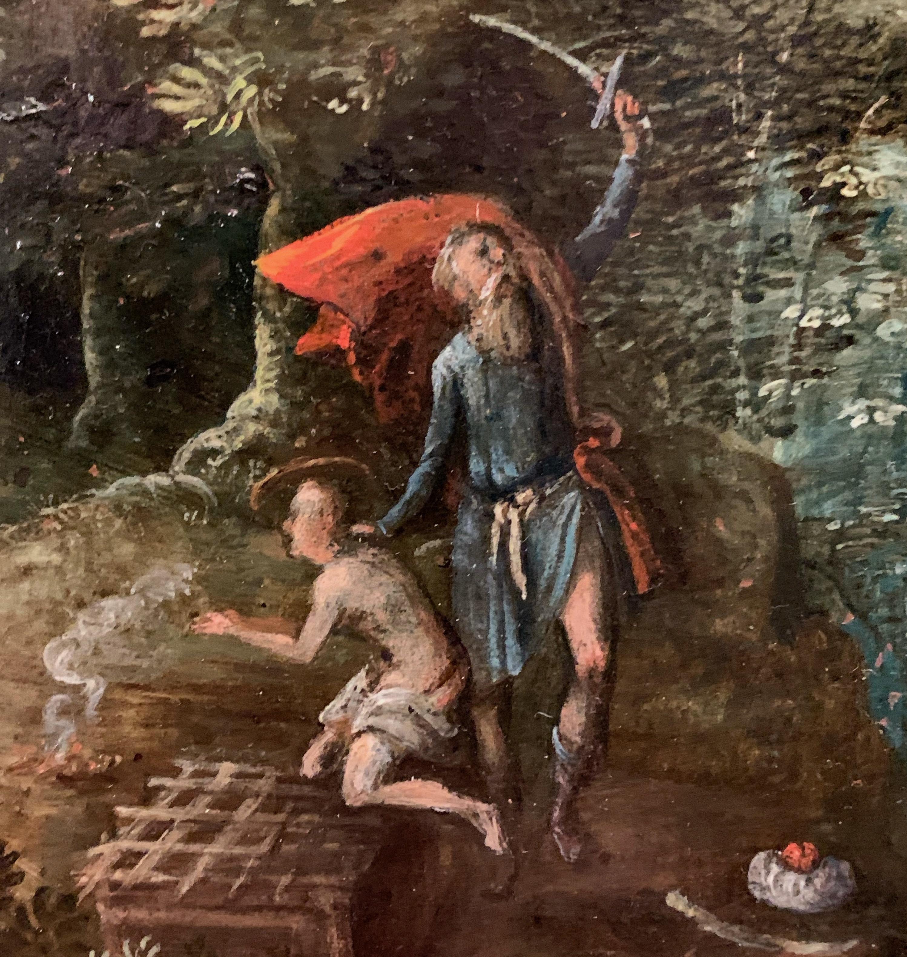 Abramo e il sacrificio di suo figlio Isacco di Adriaen Van Stalbemt, 1605-1610 ca. - Painting Antichi maestri di Adriaen van Stalbemt