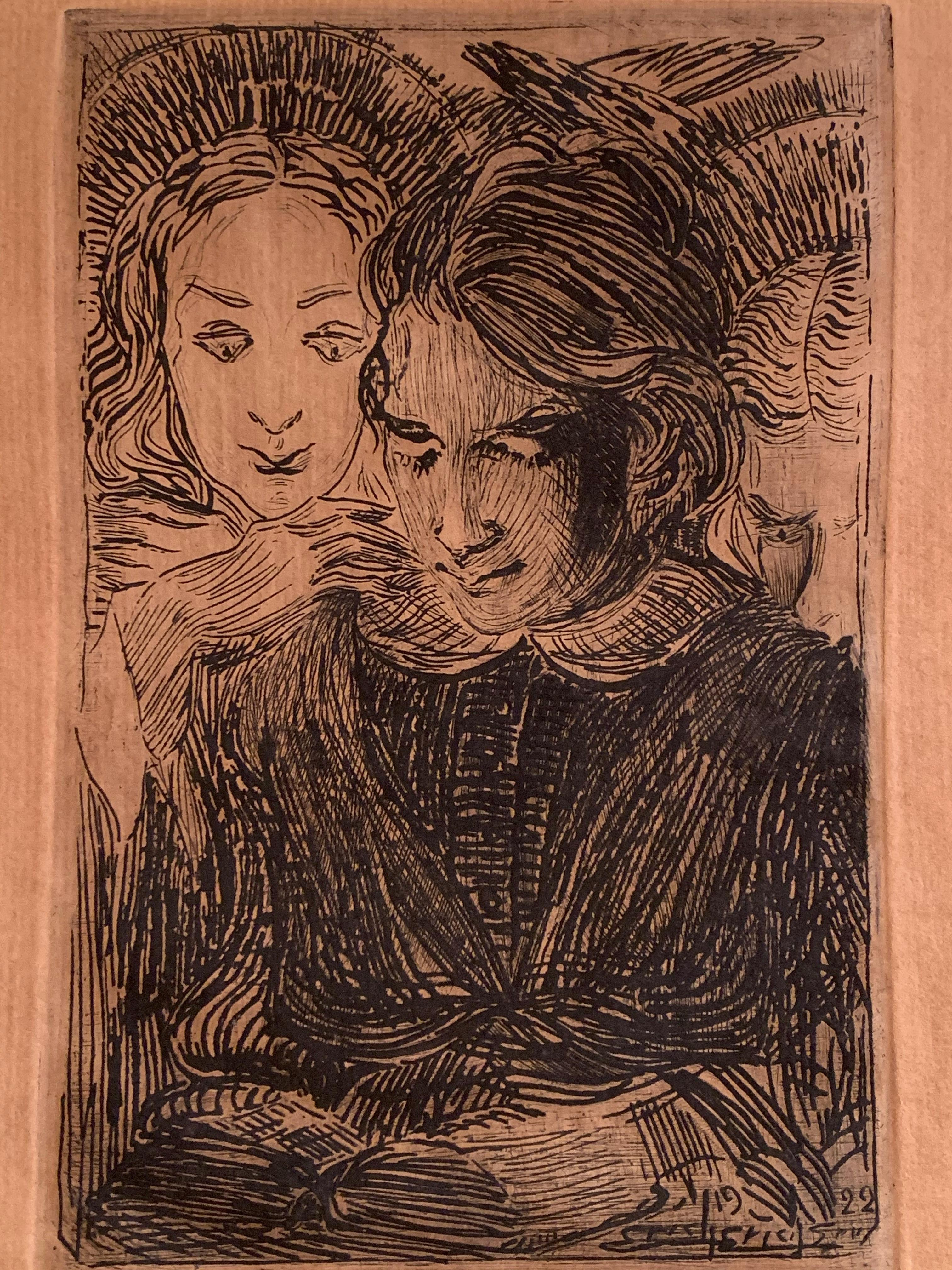 Unknown Swedish Artist 

Composition with Reading Girl

inkl on paper
indistinctly signed and dated Eric Eric SON? 1922
frame included



