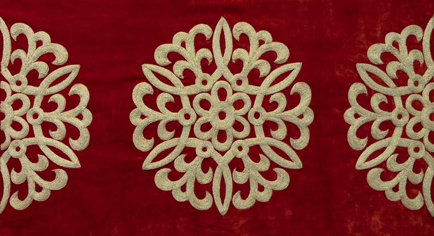 Brocade: Bootas (Motifs) - Embroidered Tapestry Wall Hanging 