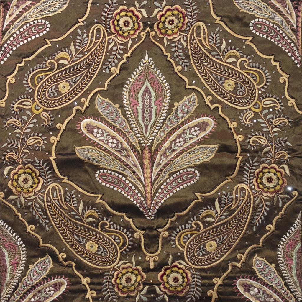 Jaali: Kairi (Paisley) - Embroidered Tapestry Wall Hanging 