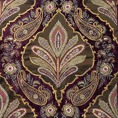 Jaal - Kairi (Paisley) - Samt Edition - Bestickter Wandteppich 