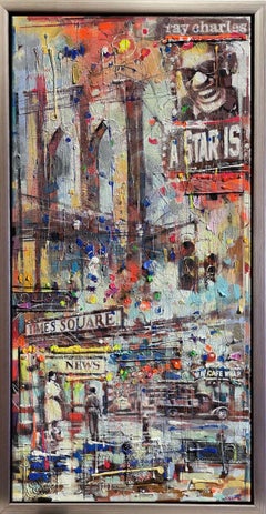Victor Colesnicenco ** A Star Is **Original Mixed Media On Canvas