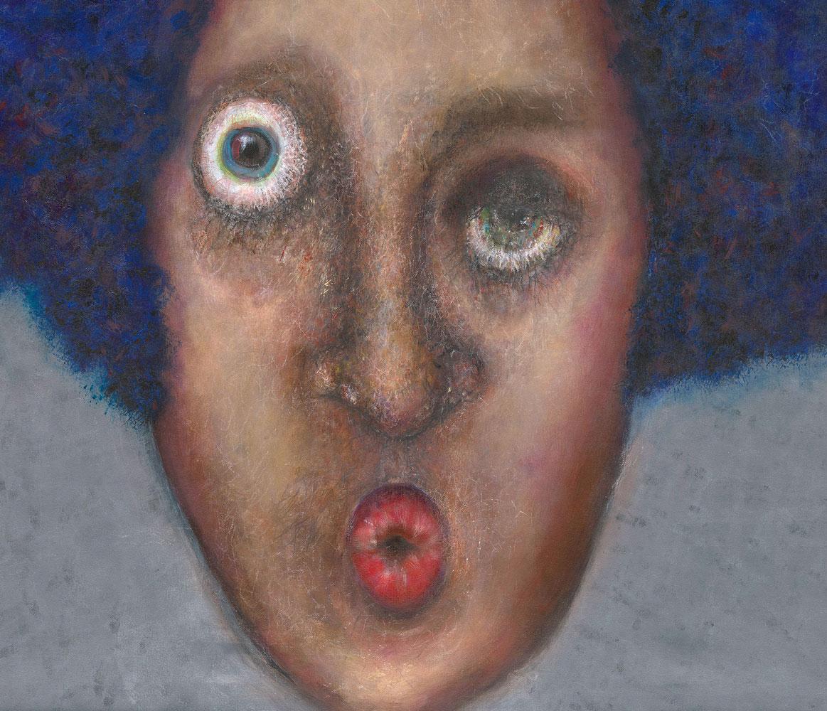 Gila Hamzani - Gila Hamzani  Looking Inside ** Acrylique sur toile d'origine - Contemporain Painting par GILA HAMZANI