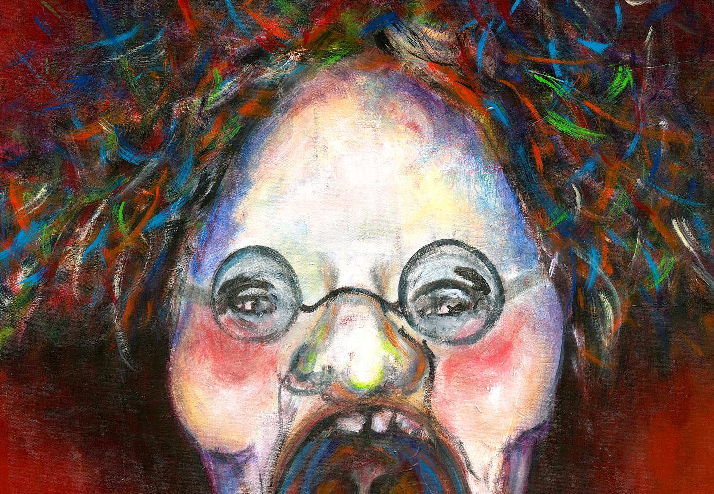 Gila Hamzani  ** Screaming ** Original Acrylic On Canvas - Painting by GILA HAMZANI
