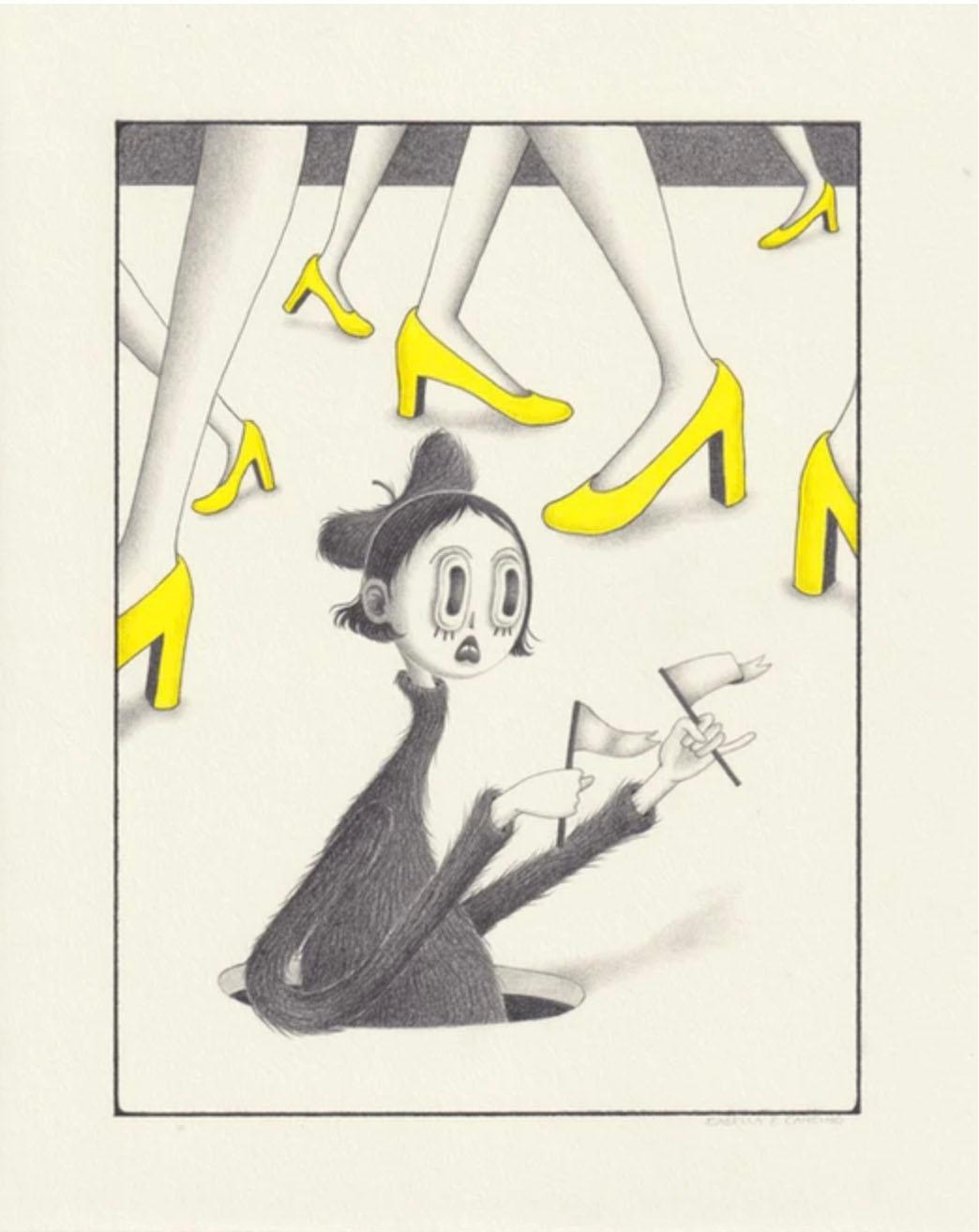 Yellow Shoes - Art by Isabella Cancino