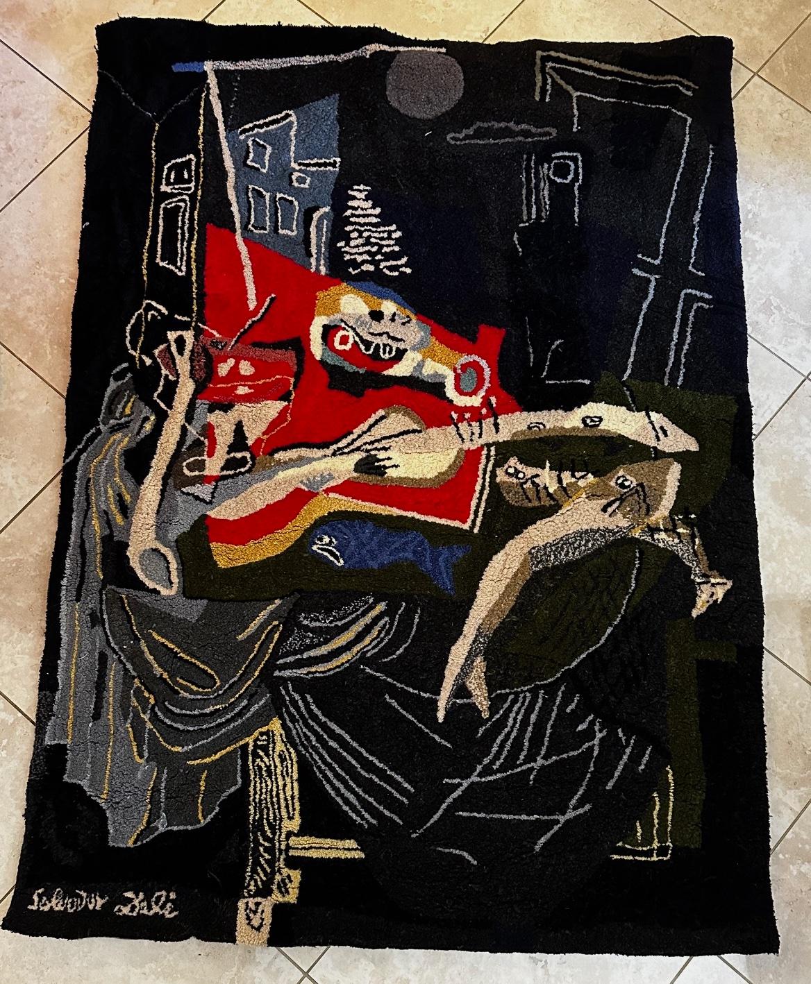 Luz Inmóvil A La Luz De La Luna - Tapiz Nature Morte au Clair De Luna - Art Surrealista de Salvador Dalí