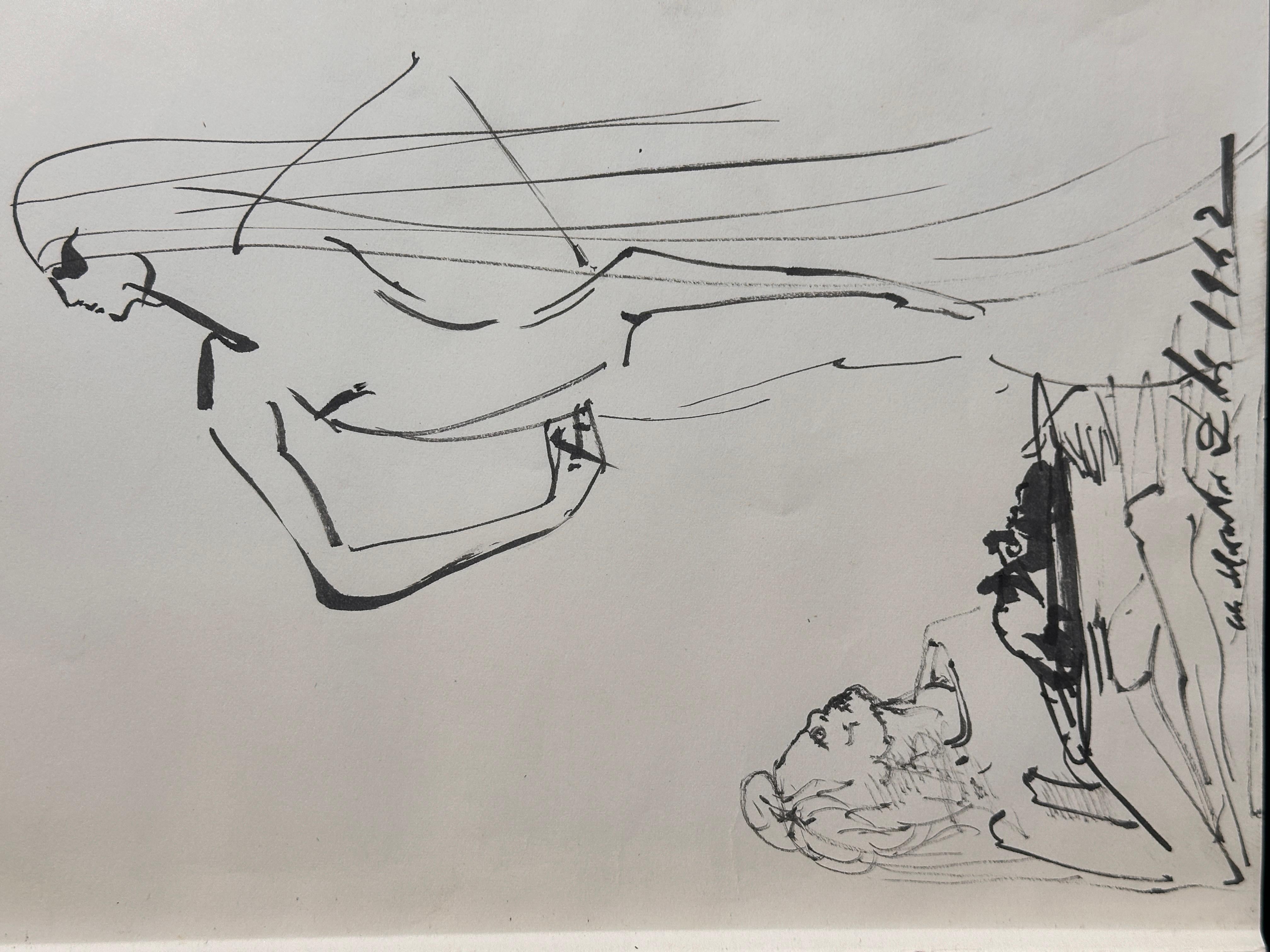 Dessin original Salom, Herod & Head John Baptist Secret Life de Salvador Dali - Art de Salvador Dalí