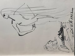 Original Drawing Salom, Herod & Head John Baptist Secret Life of Salvador Dali