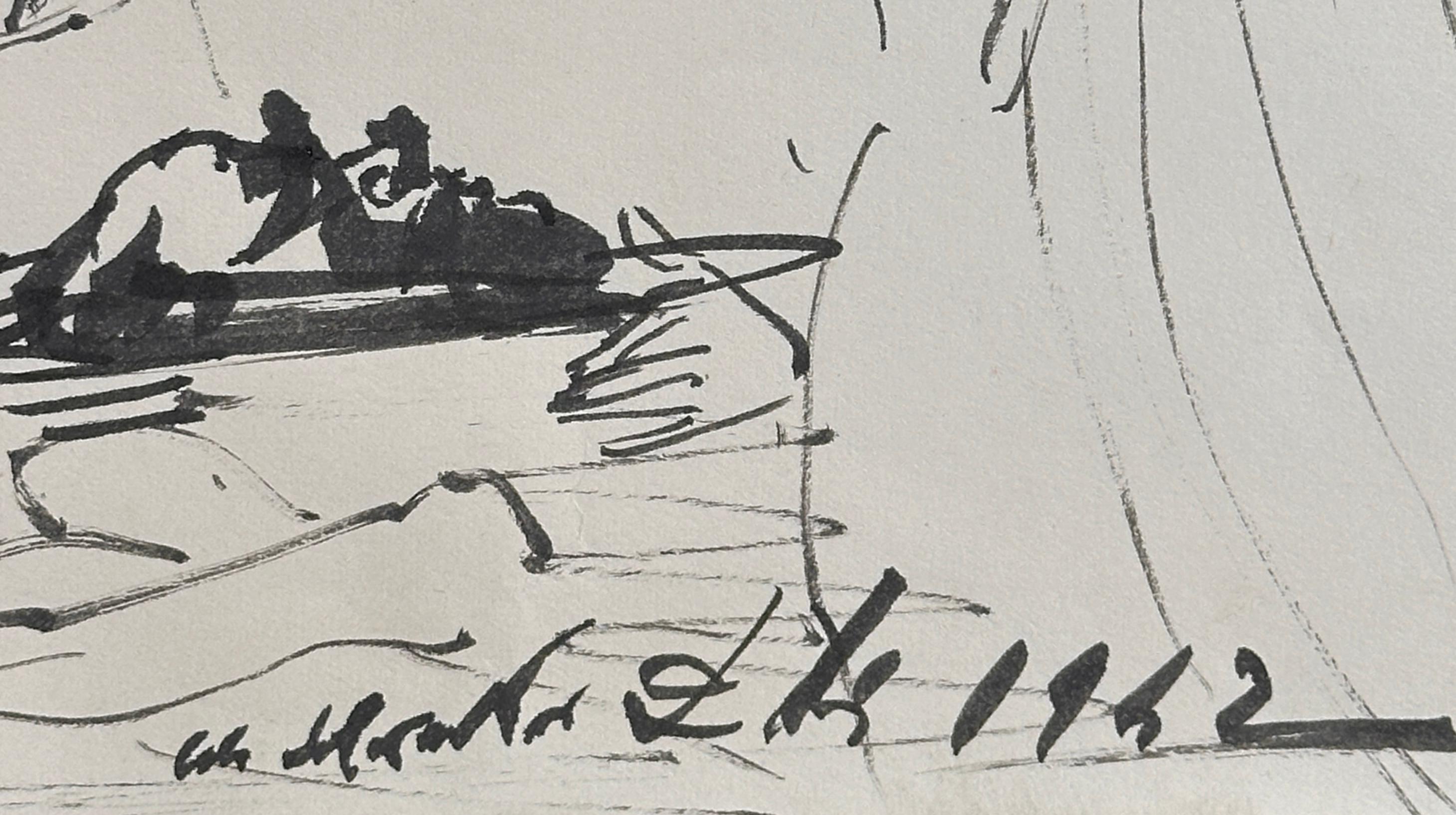 Dessin original Salom, Herod & Head John Baptist Secret Life de Salvador Dali - Surréalisme Art par Salvador Dalí
