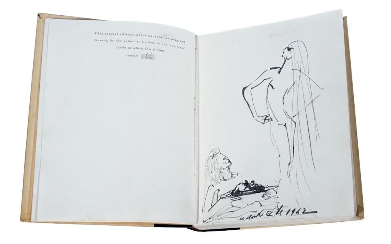 Dessin original Salom, Herod & Head John Baptist Secret Life de Salvador Dali - Gris Figurative Art par Salvador Dalí