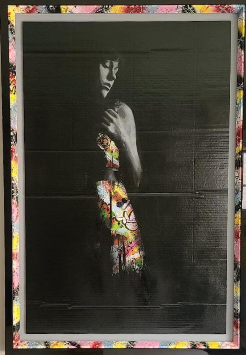 The Girl in the Dress - Painting by Snik X Martin Whatson 