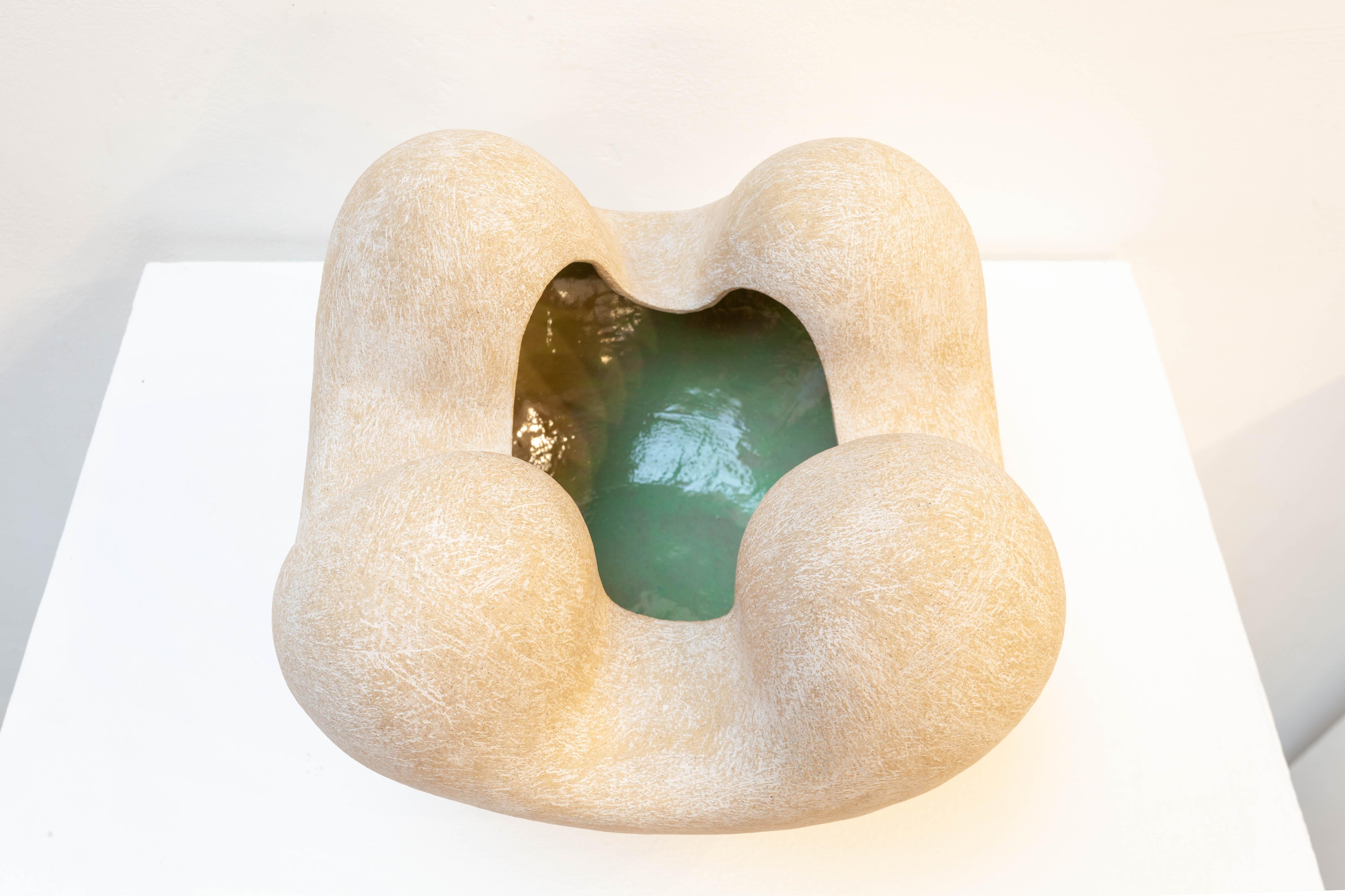 Alison McGechie Abstract Sculpture - Curvaceous Pot