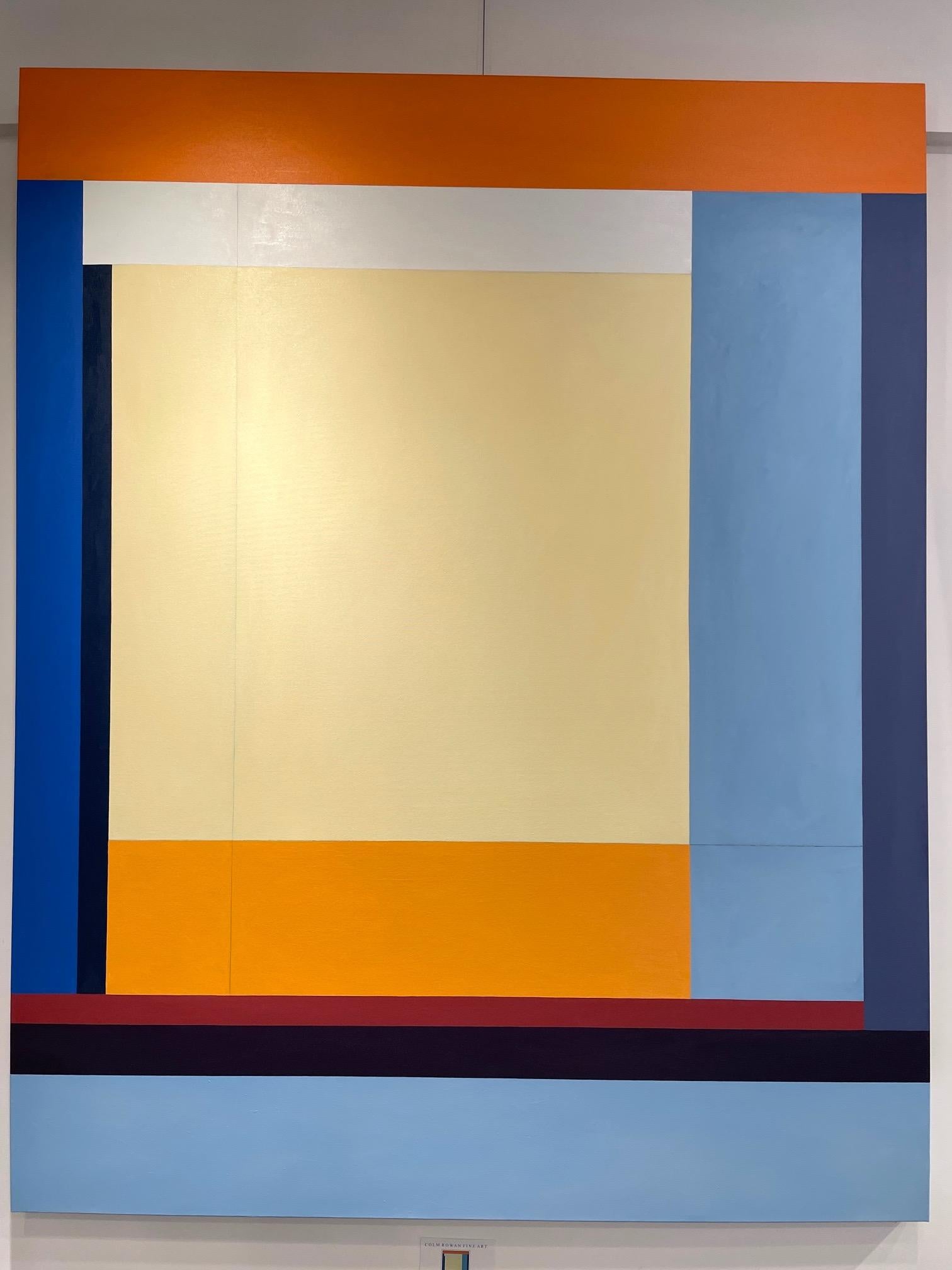 Chris Kelly's art is created in the Hard-Edge style of painting, a style made popular by Ellsworth Kelly, Frank Stella, and Kenneth Noland to name a few. As a painter and a sculptor, Chris Kelly's work is inspired by the Golden Ratio and the
