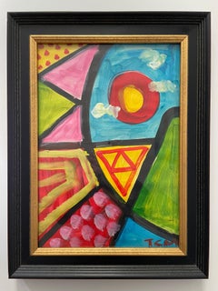 Geometric Abstract Painting. Title - Composition # 28