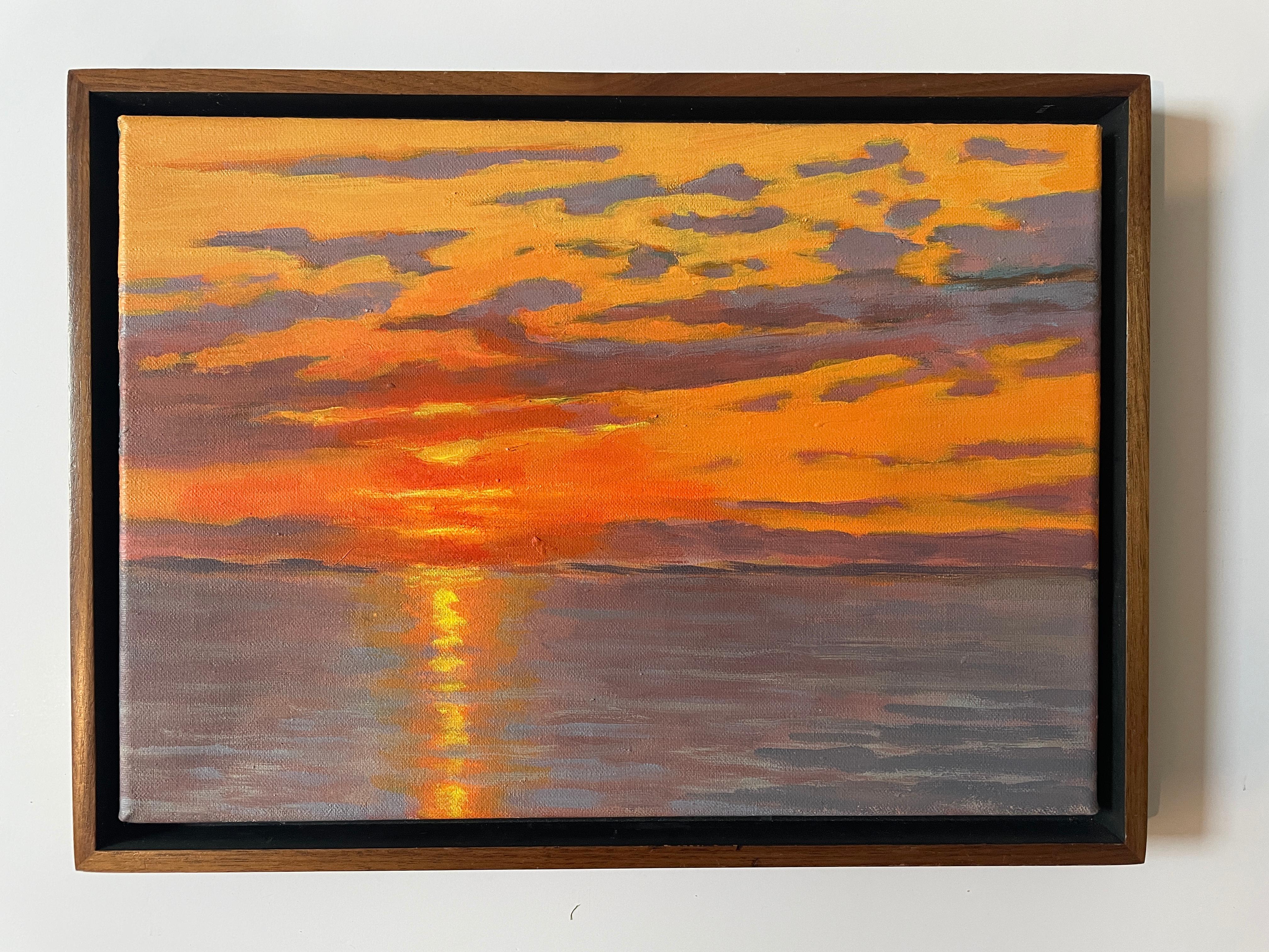 sunset at easterbrook painting