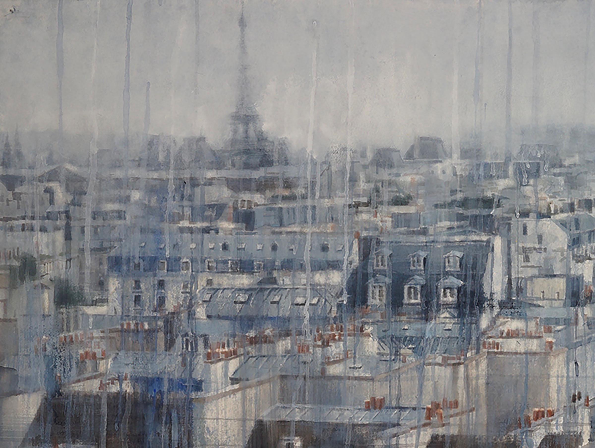 Parisian Rooftops V - Art by Chizuru Morii Kaplan