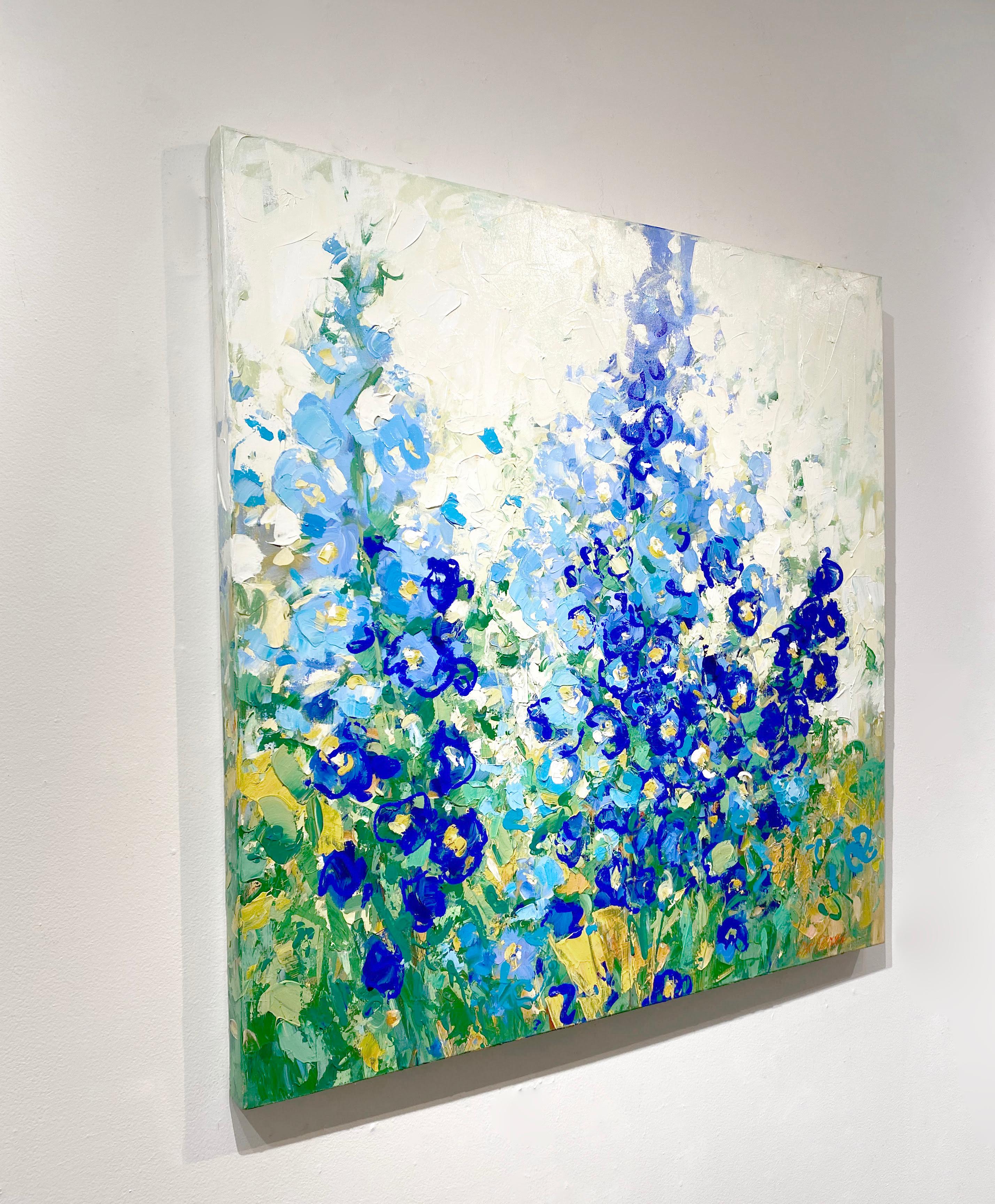 This colorful floral impressionist painting, 