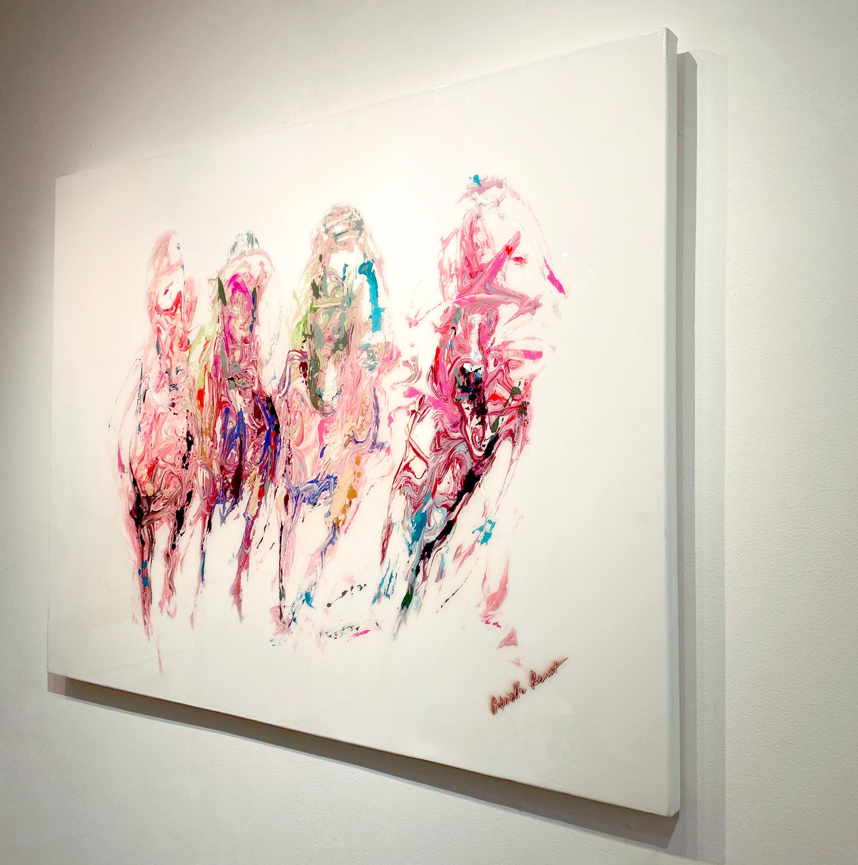 This abstract equine painting, 