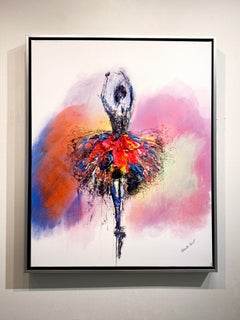 Gabrielle Benot, "Spotlight", Contemporary Ballet Painting on Canvas