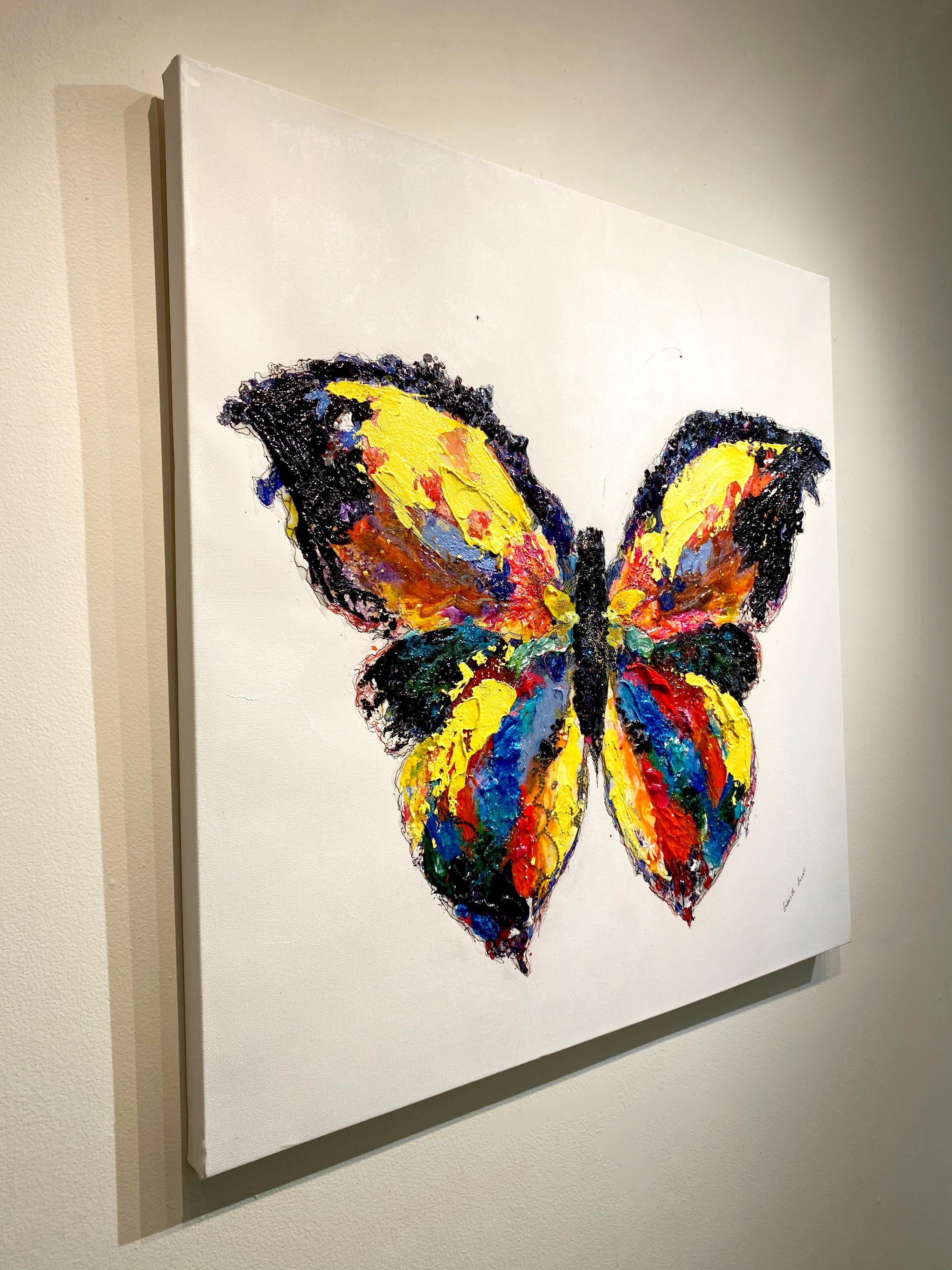 butterfly painting on canvas
