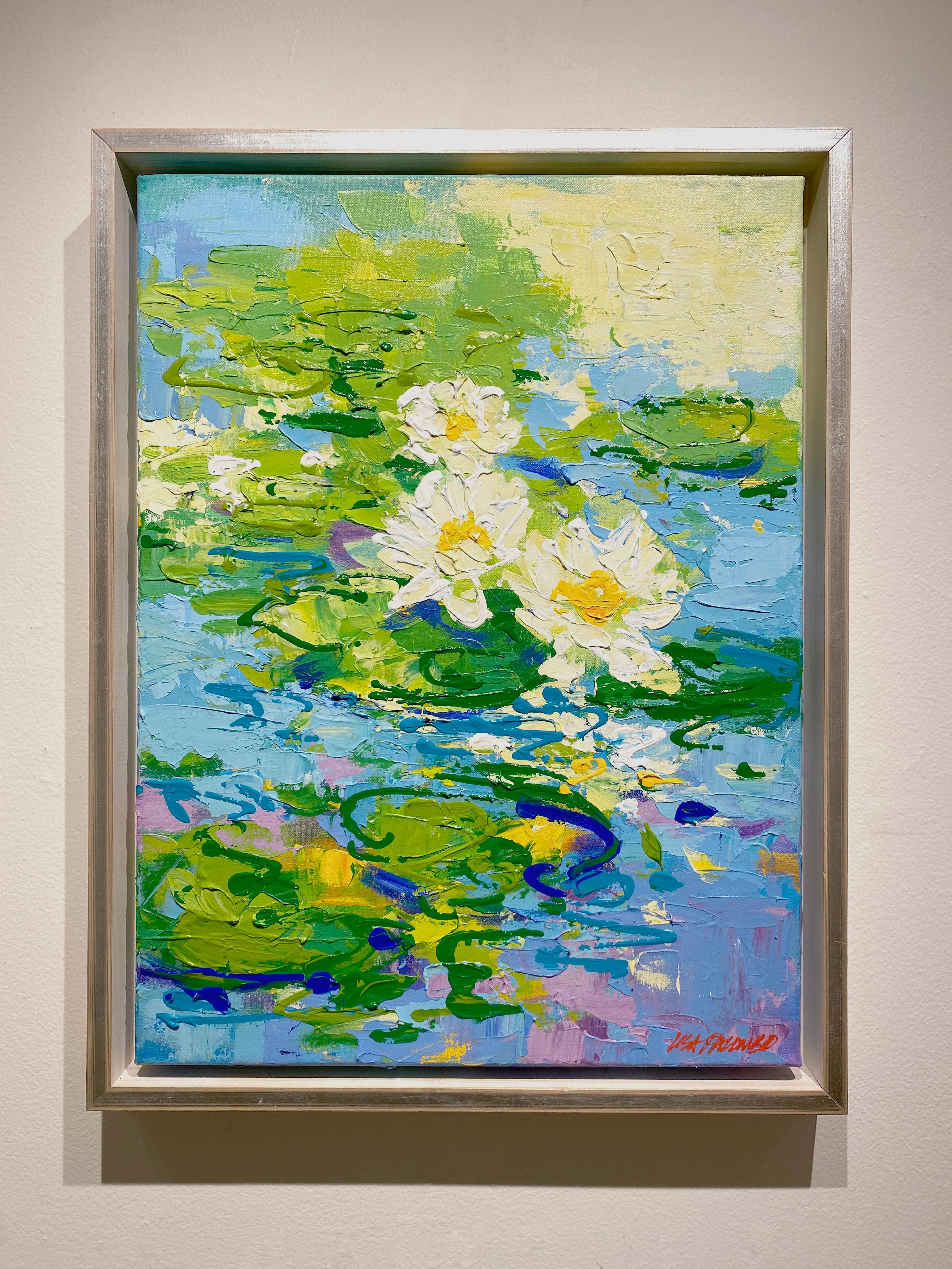 abstract lily painting