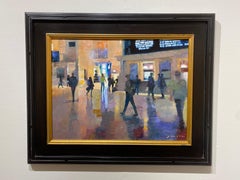 Jeff Jamison, "Grand Central Moment", Manhattan Oil Painting on Canvas