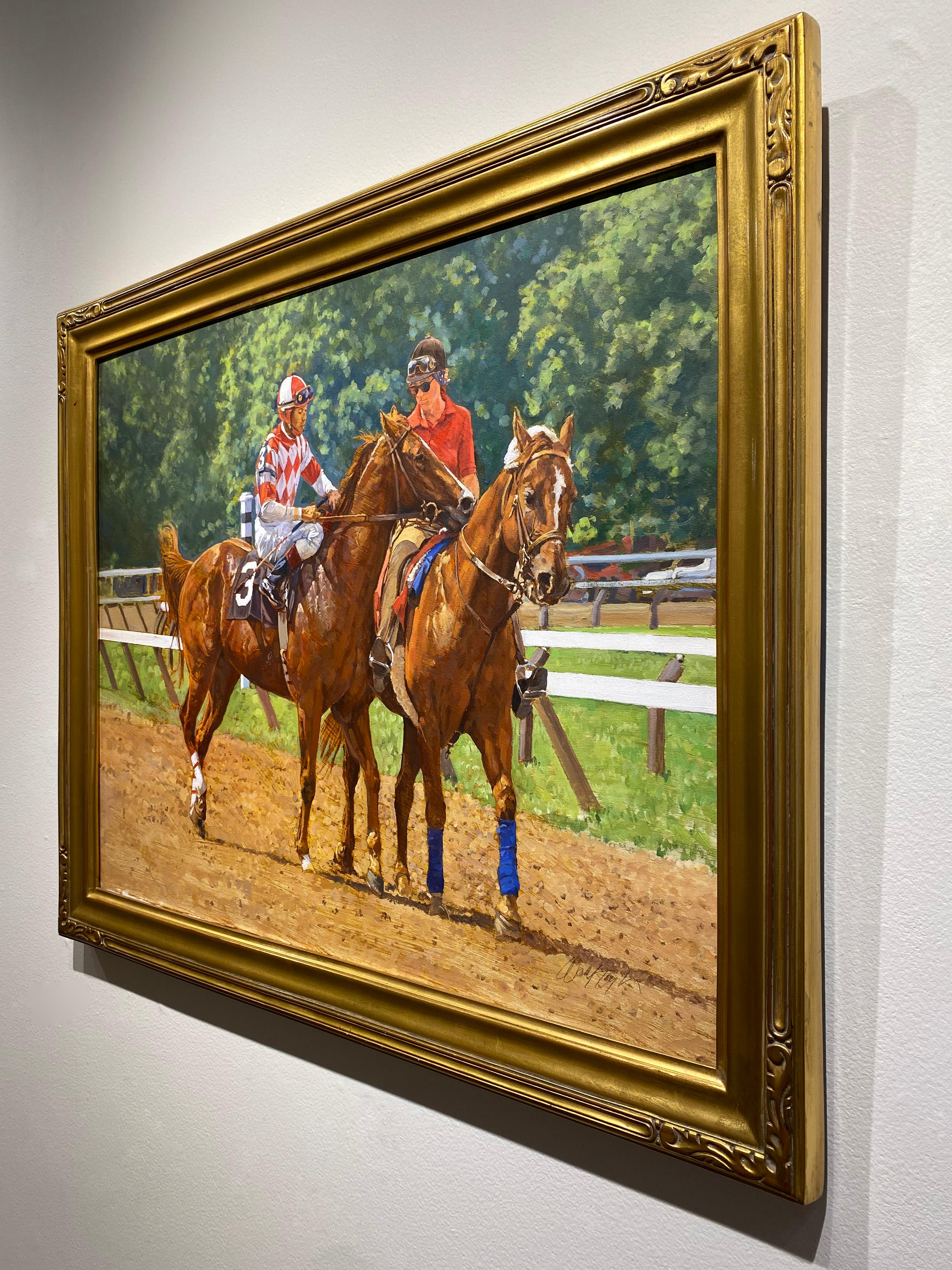 This vibrant and realistic equine piece, 