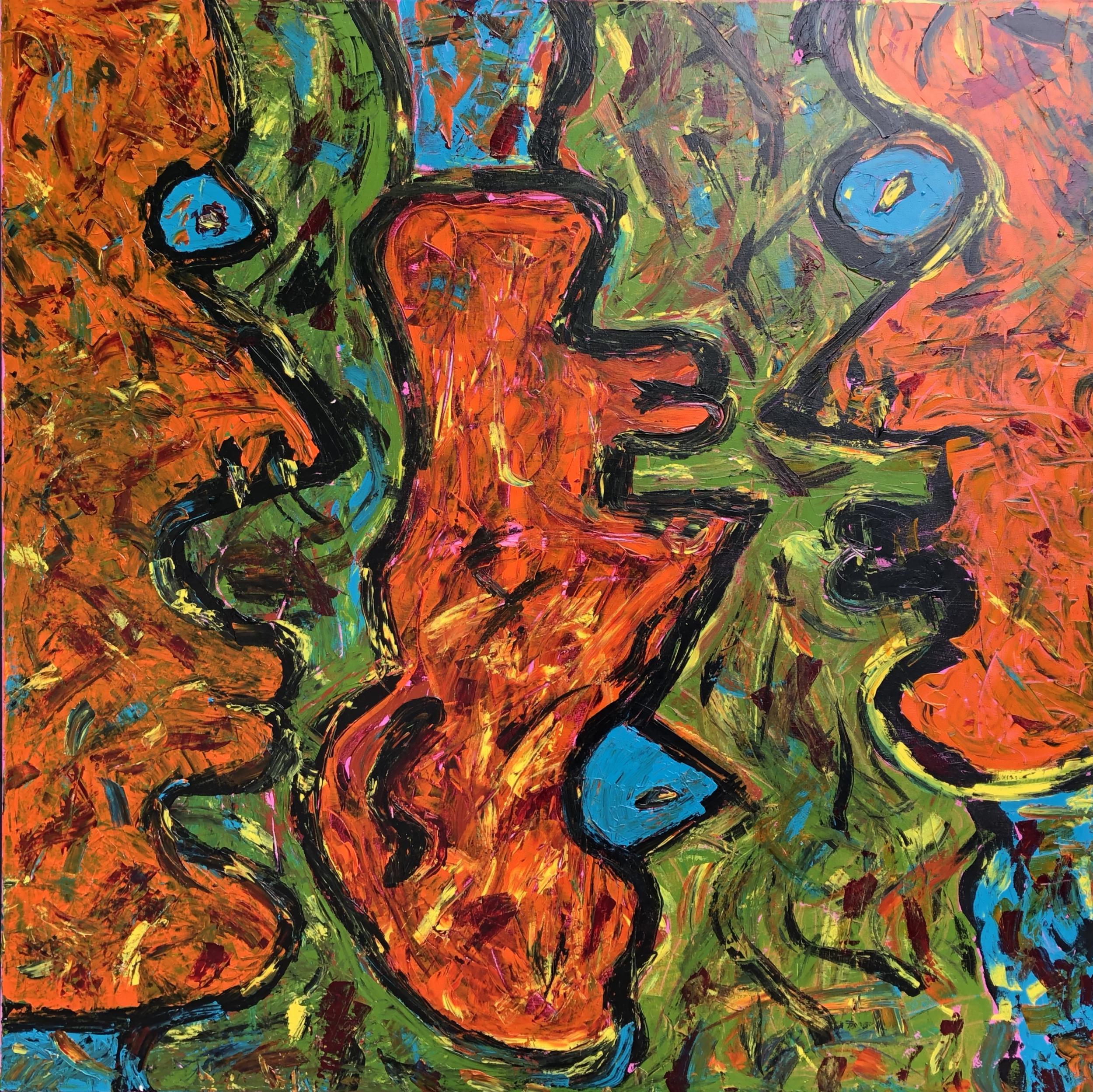 Primitive Beginnings di Troy Smith Fine Art Arte Astratta