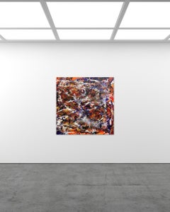 Day For Night Abstract Painting, 2020, Acrylic on Canvas, 48x48 Inches, Unframed