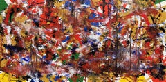 Abstract Expressionist Fine Art Contemporary Painting by Troy Smith Red Blue