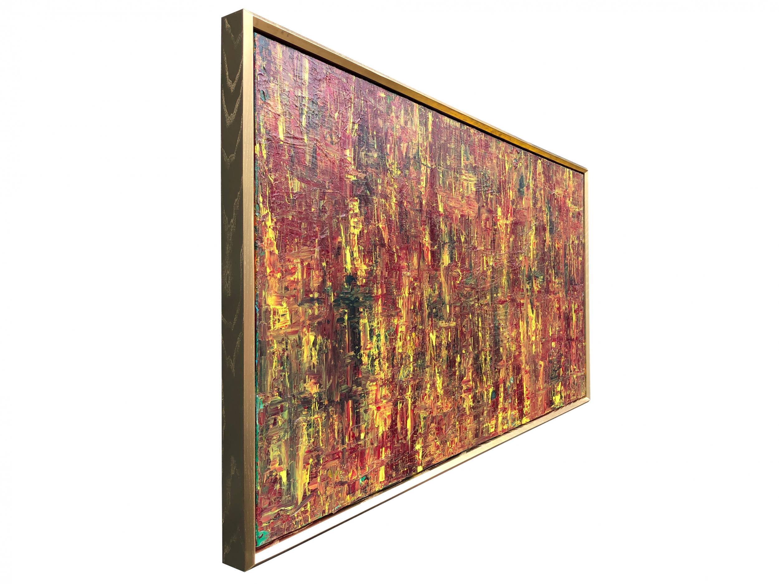 Memories By Troy Smith With Gilt Frame Fine Art Abstract Art For Sale 1
