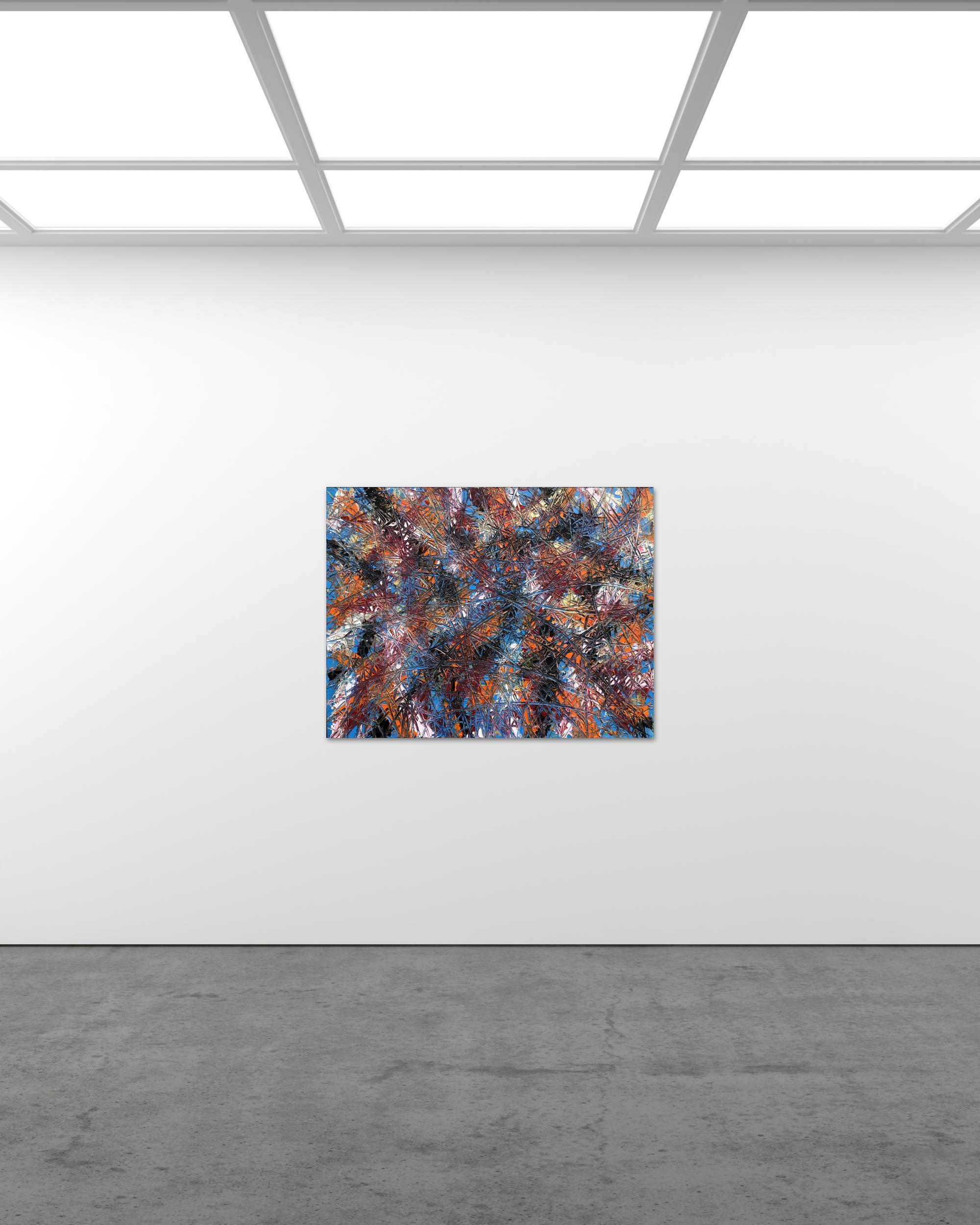 Titre - So I've Been Told.

Peinture acrylique d'expressionnisme abstrait par Troy Smith dans des couleurs riches et vibrantes de bleu ciel, orange, noir et blanc. Pleine de mouvement et d'expression, la peinture établit un équilibre entre la