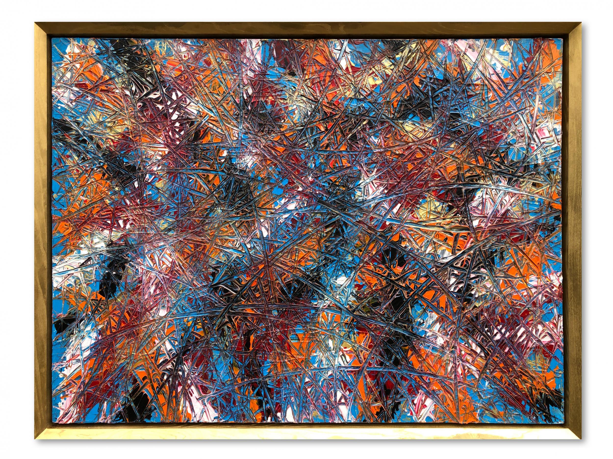 So I've Been Told By Troy Smith With Gilt Frame Fine Art Abstract Art