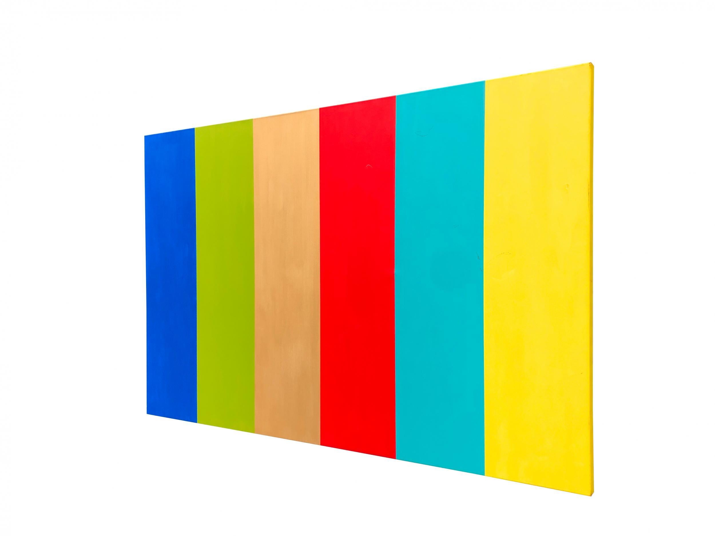 Colour Spectrum #1 By Troy Smith Fine Art Abstract Art - Brown Abstract Painting by Troy Smith Studio