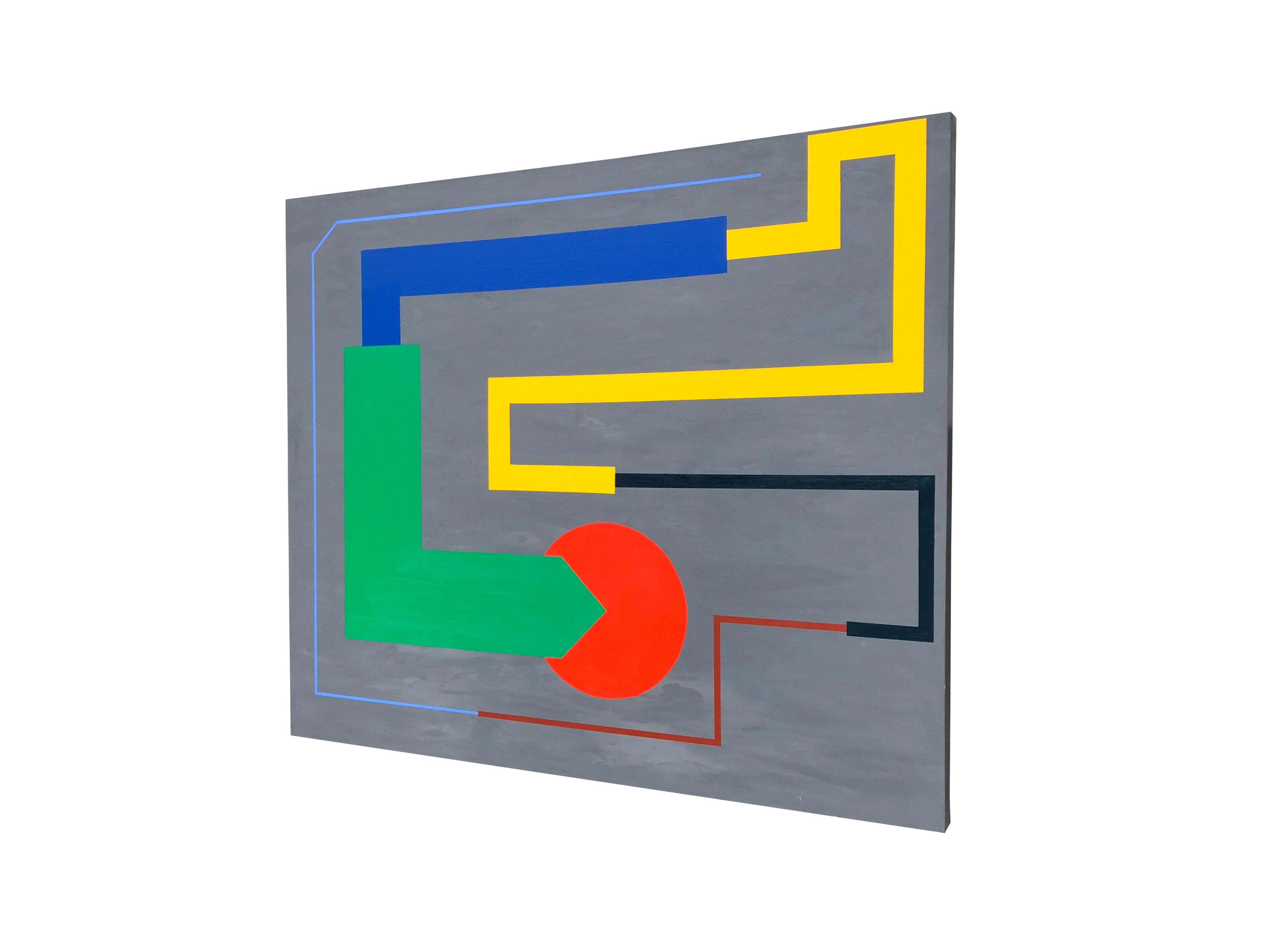 Suivre le chef de file par Troy Smith Fine Art - Géométrique abstrait en vente 2